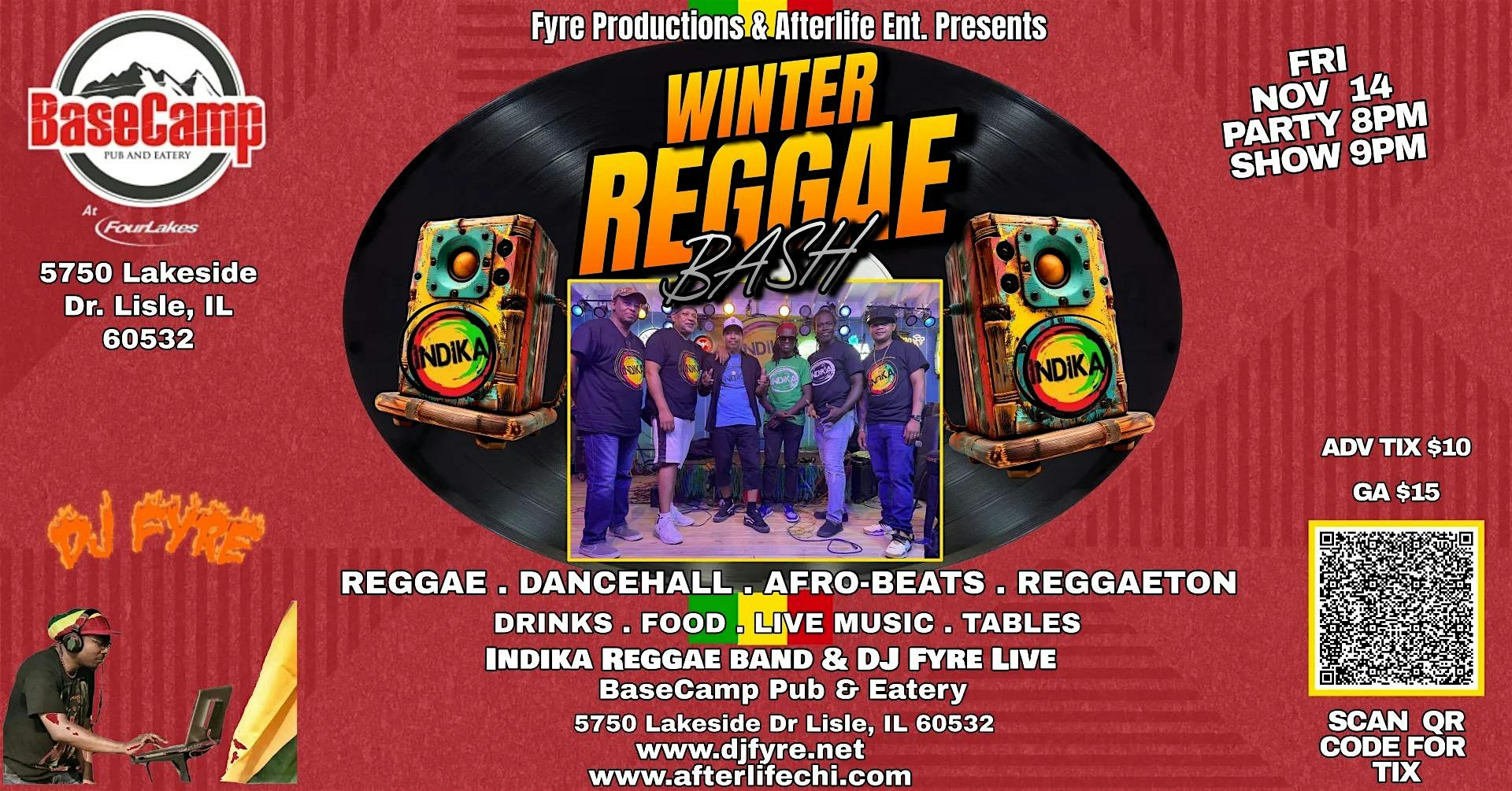 Full Send Fridays: Winter Reggae W/ Dj Frye, Indika, Indika at BaseCamp Pub – Lisle, IL