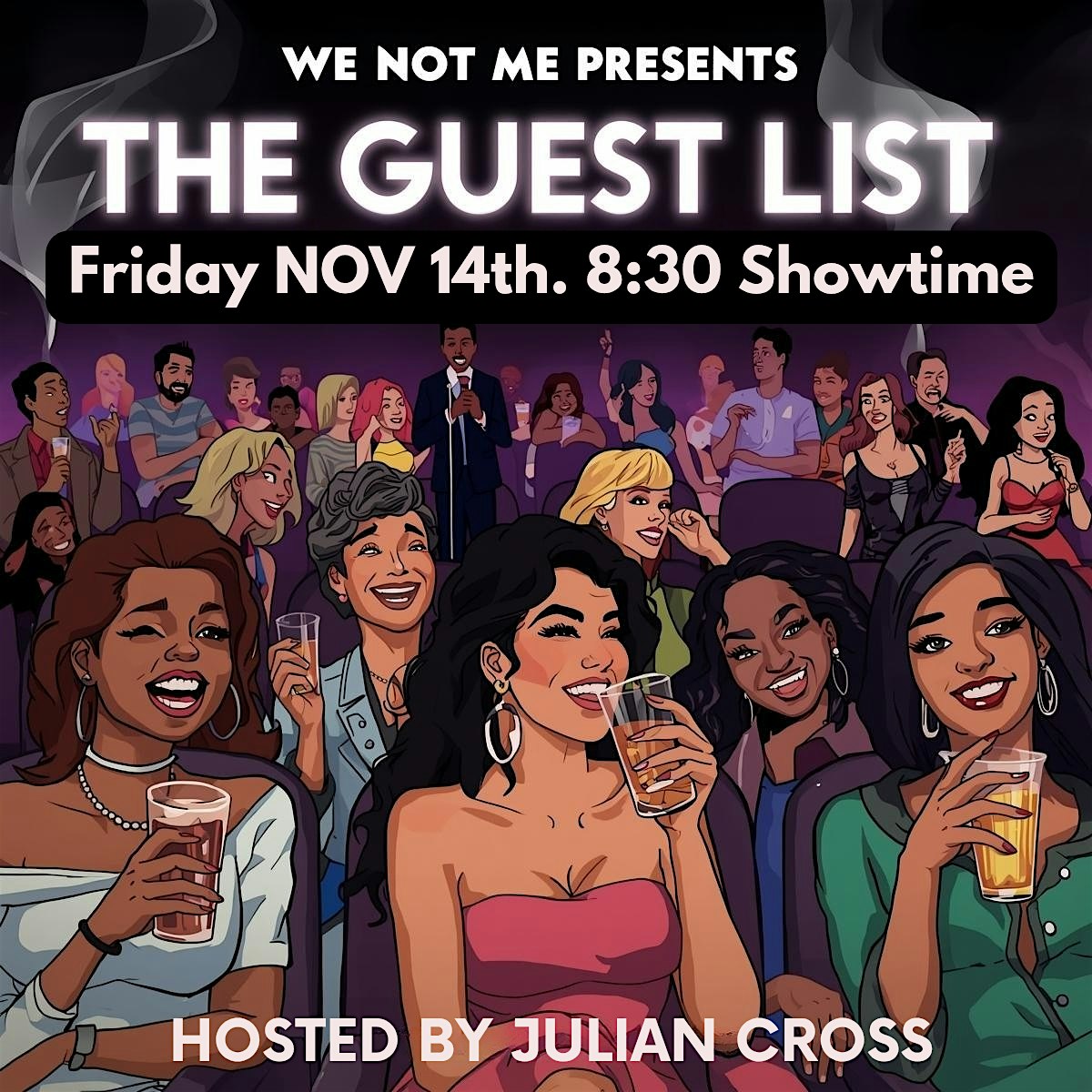 The Guest List Comedy Party At Members Only at Members Only Tasting Room & Social – Charlotte, NC