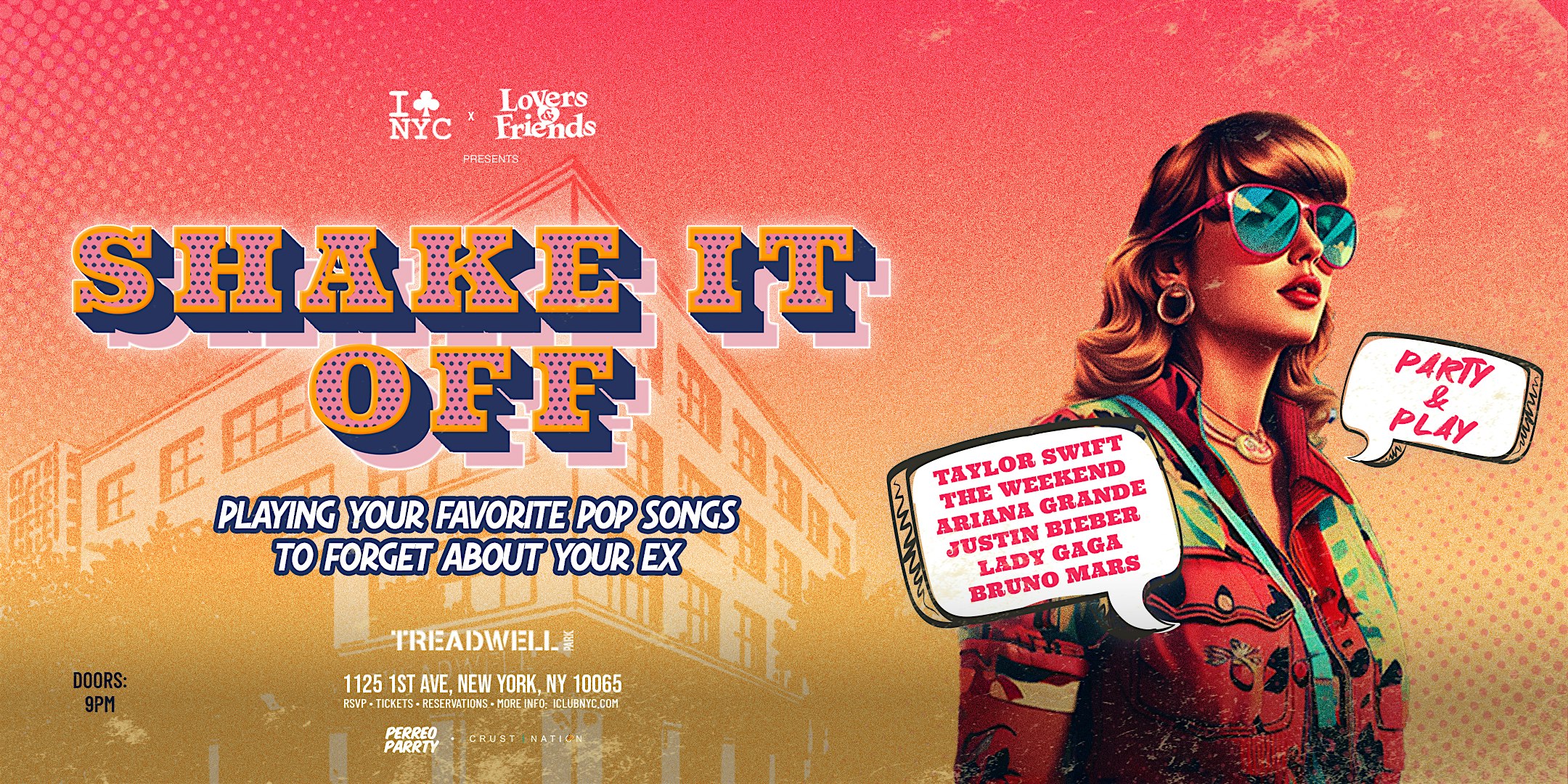 Shake it Off – Dance Party @ Treadwell NYC – Games & Cocktails at Treadwell Park – New York, NY