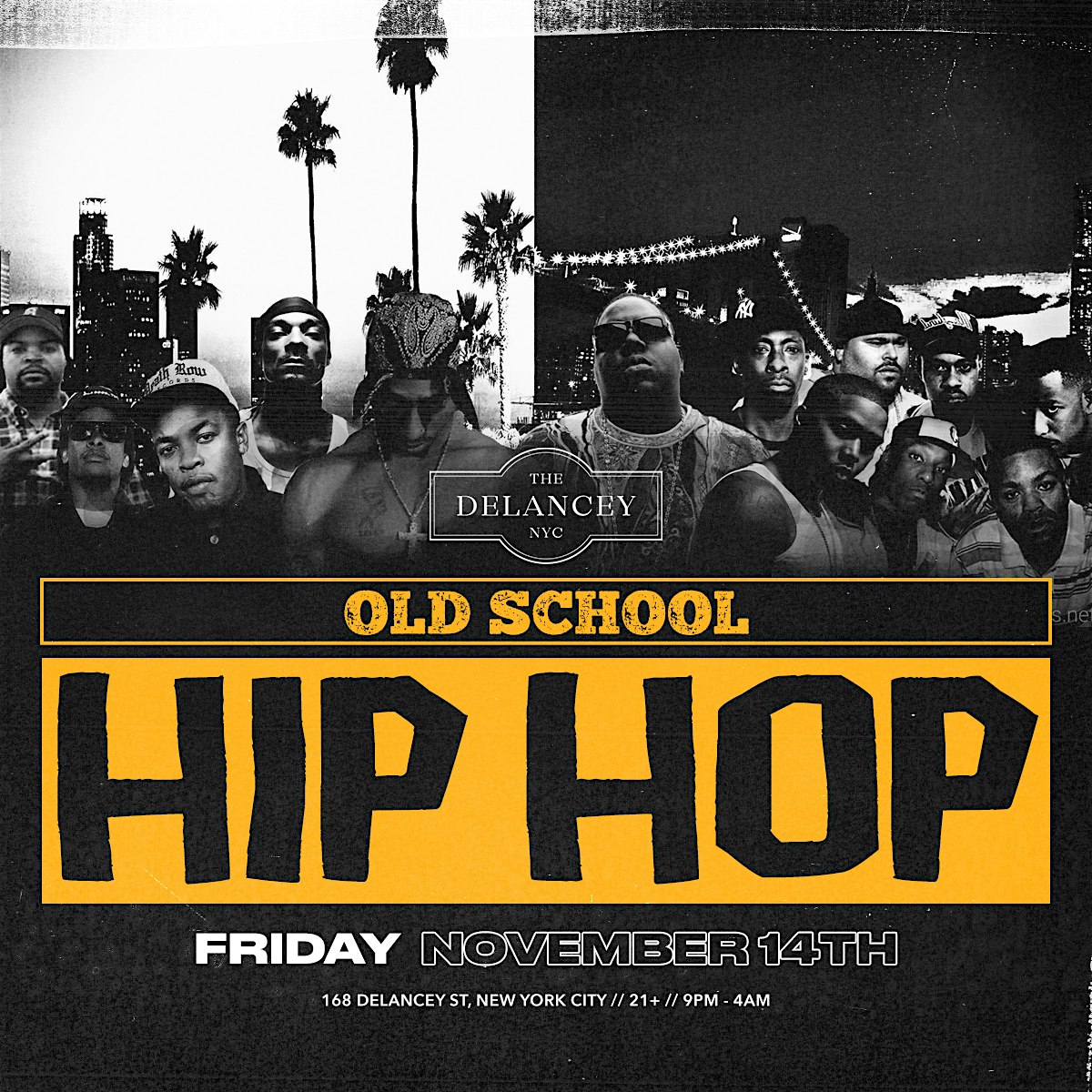 Old School Hip Hop Friday @ The Delancey at The Delancey | Best Rooftop NY – New York, NY
