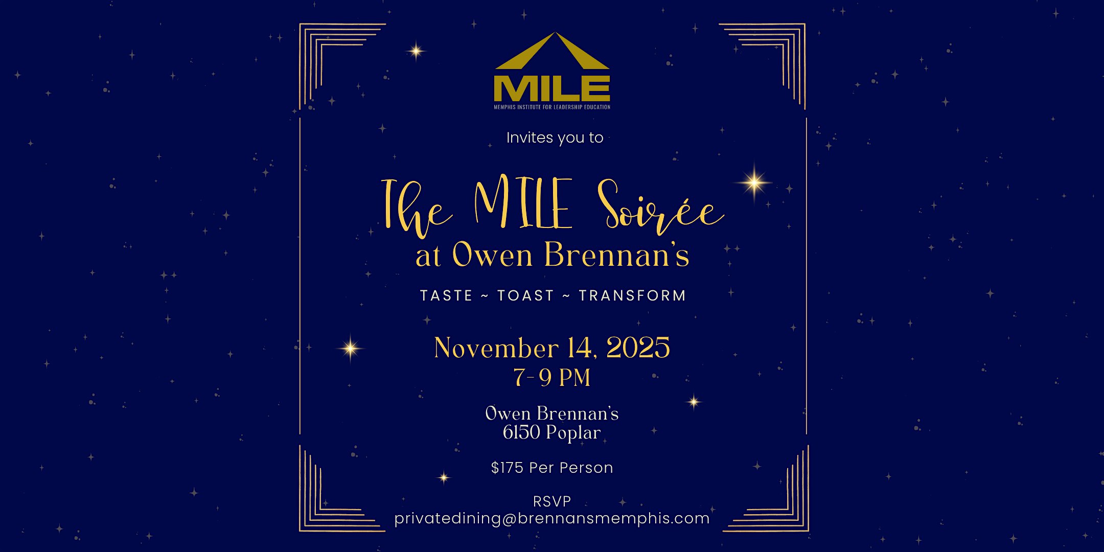 An Evening on the MILE: Memphis-Meets-New-Orleans Soirée at Owen Brennan’s Restaurant – Memphis, TN