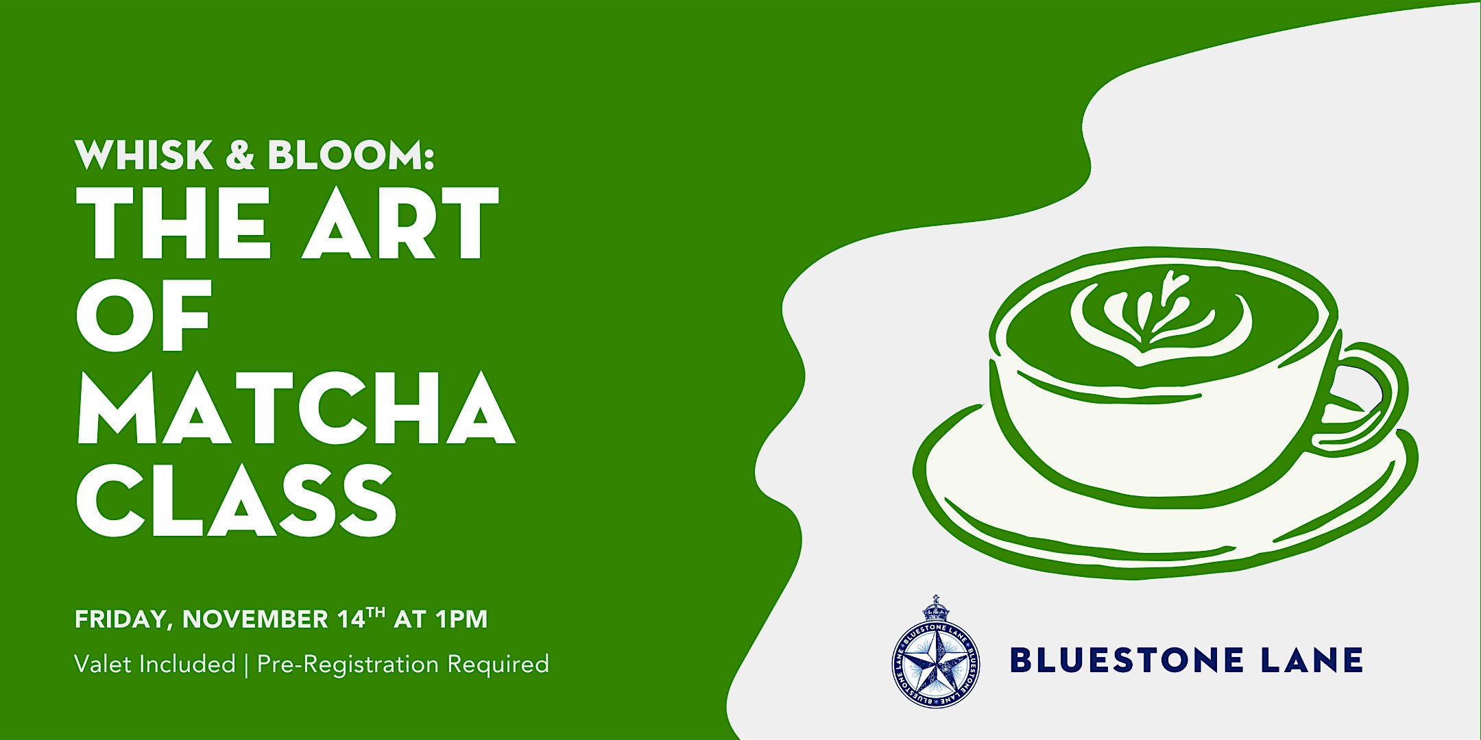 Whisk & Bloom: The Art of Matcha Class at Bluestone Lane – Downtown Café – Nashville, TN