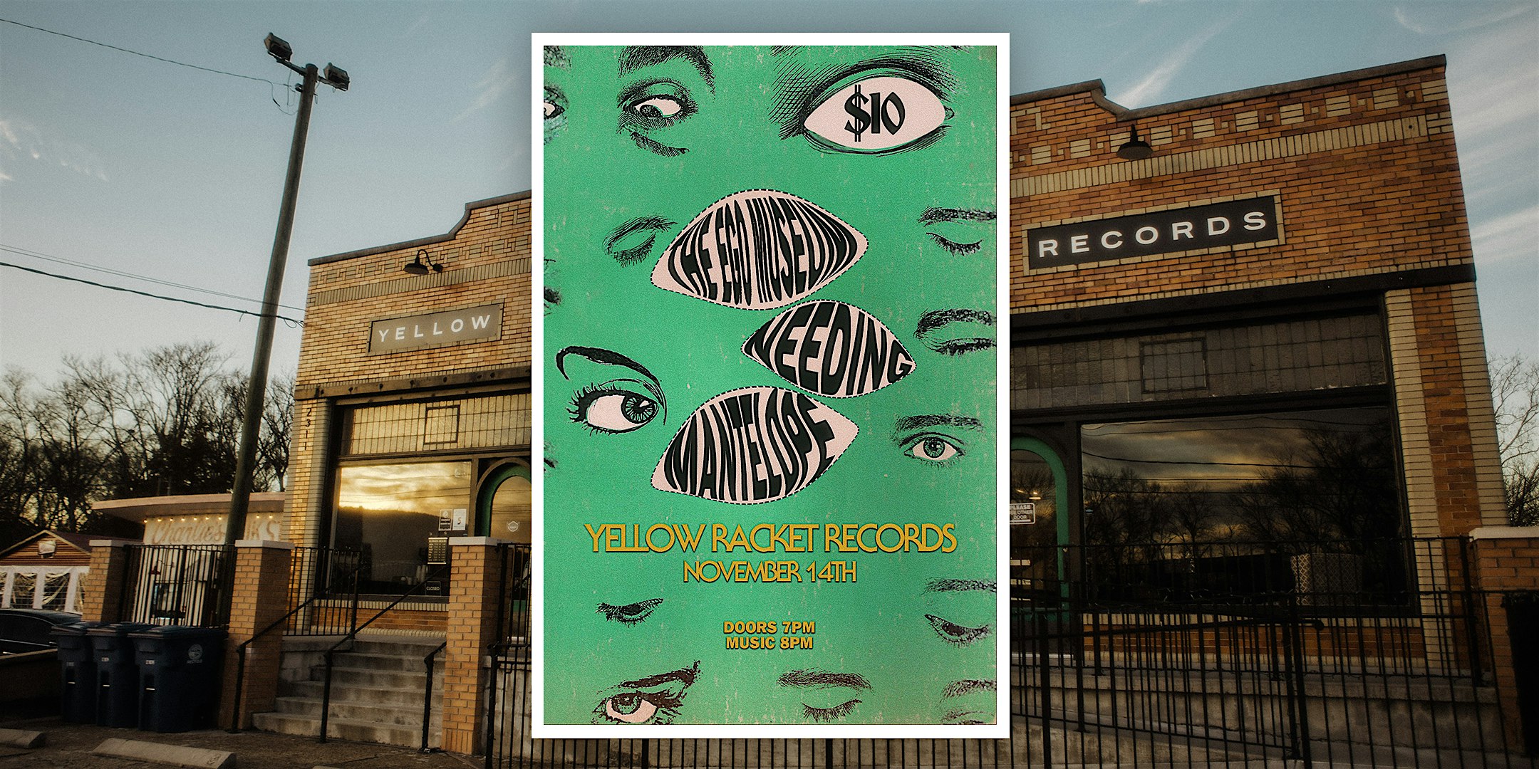The Ego Museum / Needing / Mantelope – Live at Yellow Racket! at Yellow Racket Records – Chattanooga, TN