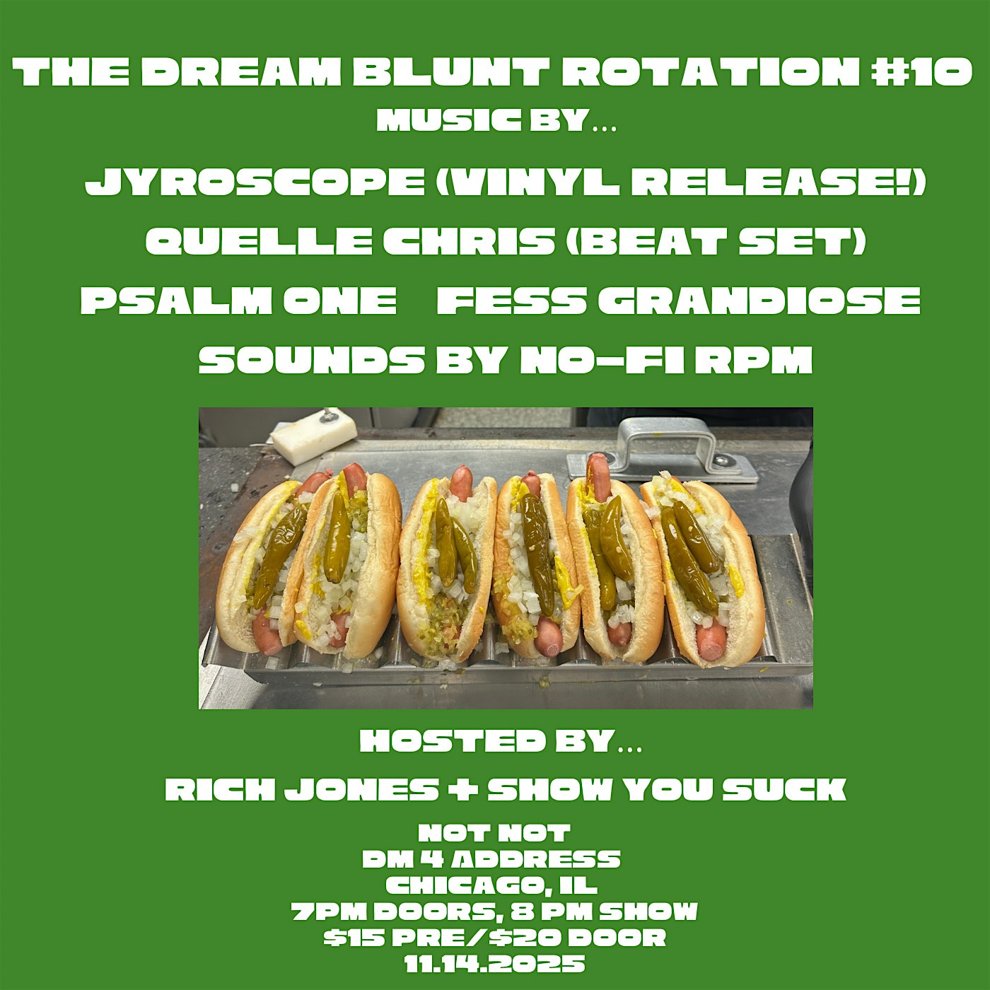 The Dream Blunt Rotation #10 at 3950 W Grand Ave – Chicago, IL