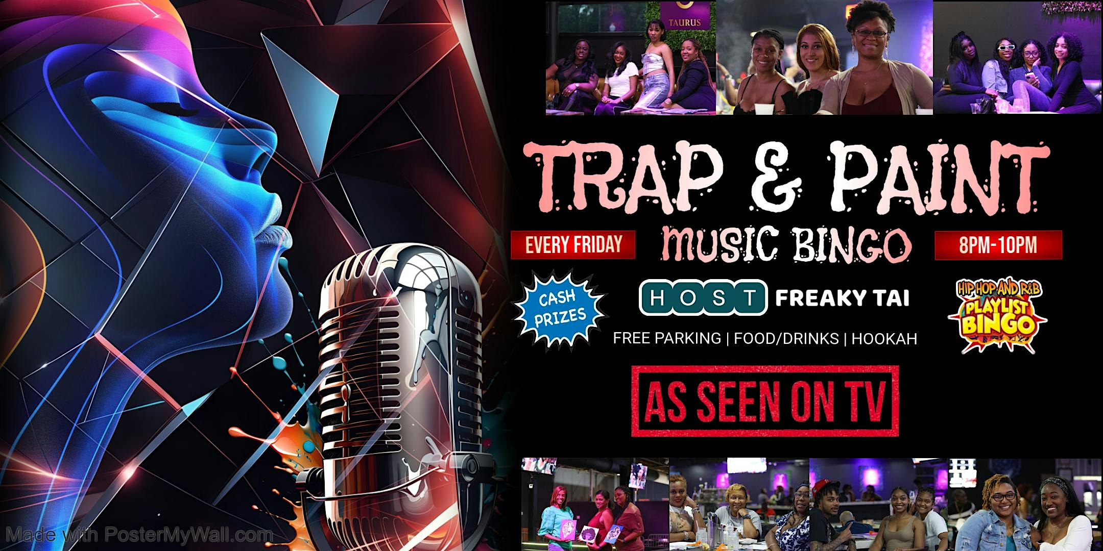 Trap & Paint + Music Bingo at Blush CLT – Charlotte, NC