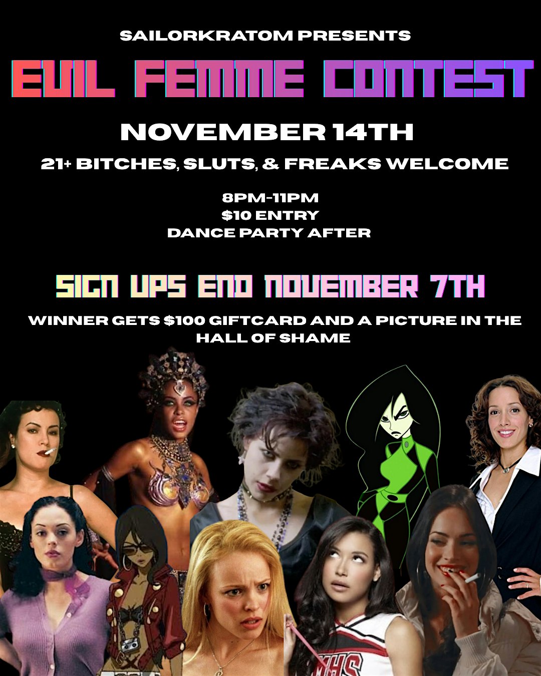 21+ Evil Femme Contest & Sapphic Baddie Dance Party at The Pearl – Denver, CO
