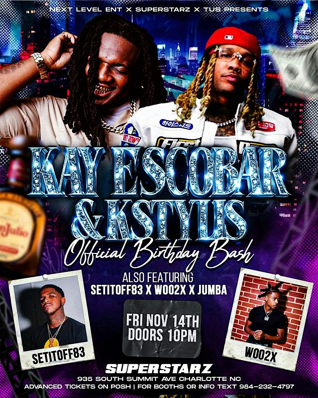 Friday Nov 14th Kstylis performing live Text 704-674-2207 For Tables at Superstarz CLT – Charlotte, NC