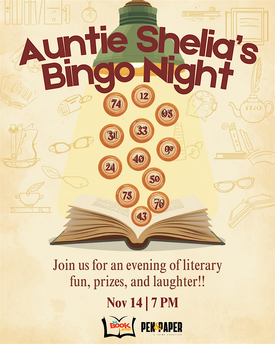 Auntie Shelia’s Bingo Night at Da Book Joint – Chicago, IL