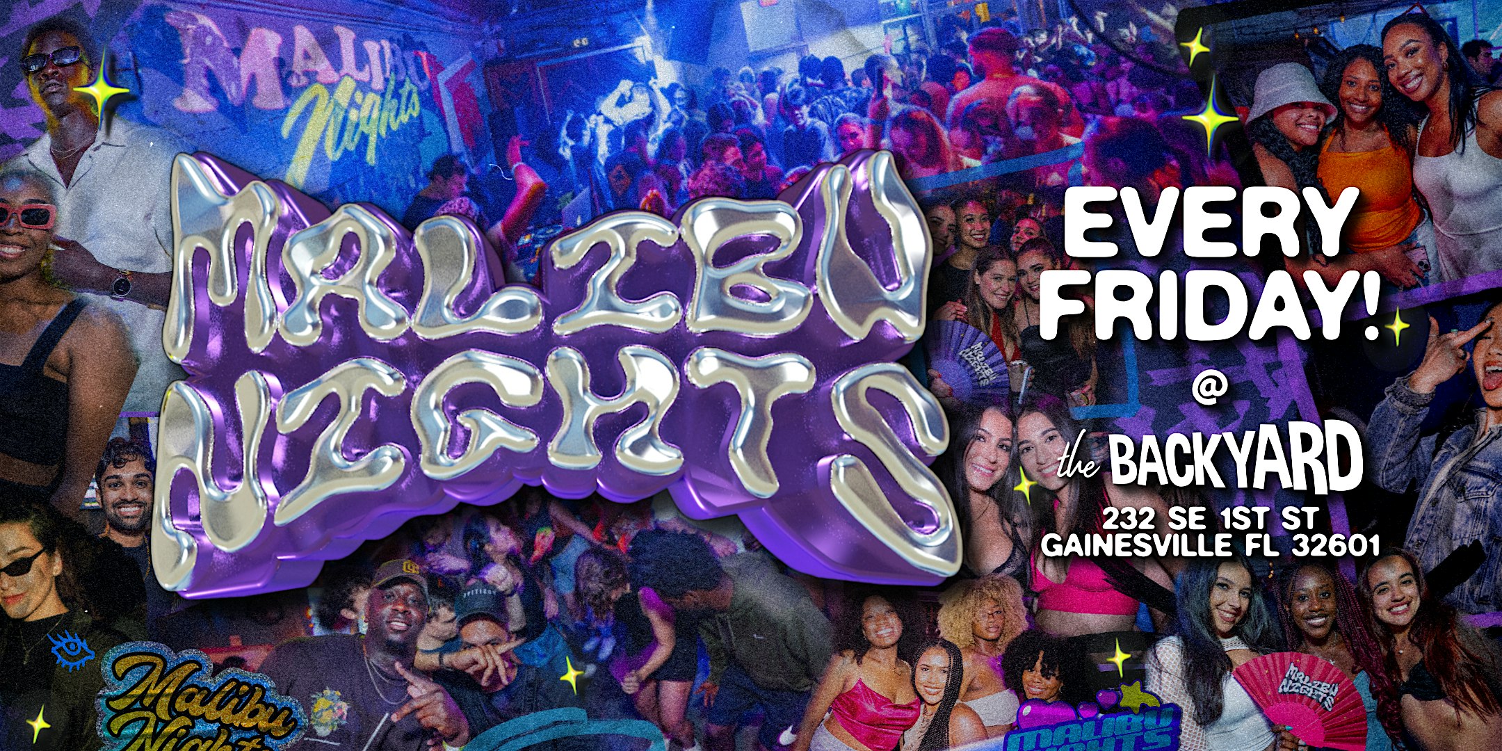 MALIBU NIGHTS: Fridays @ The Backyard at The Backyard @ Boca Fiesta & Palomino – Gainesville, FL