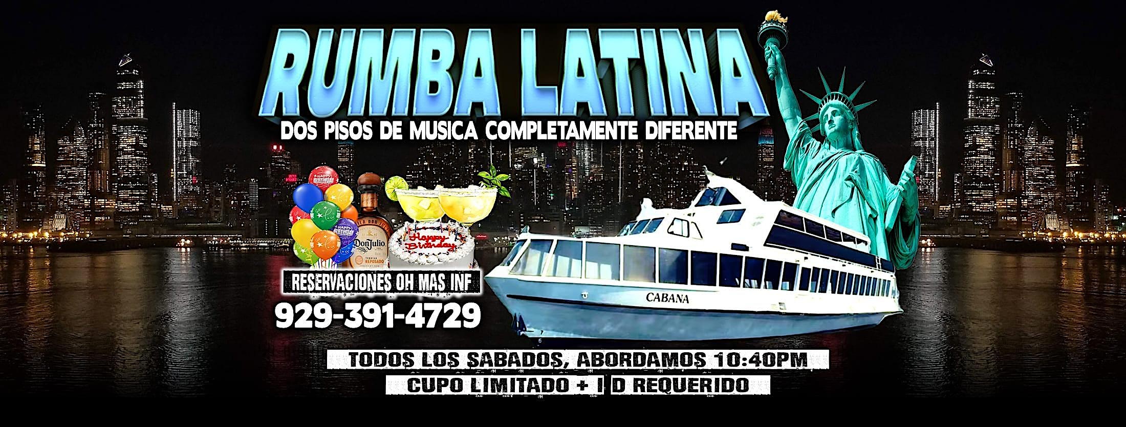 RUMBA LATINA EN BARCO + RADIO DJ’S + MANHATTAN NY at Skyport Marina – New York, NY