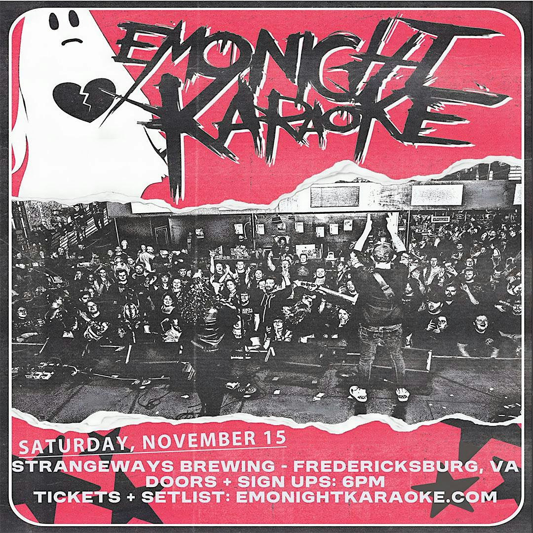 Emo Night Karaoke Fredericksburg, VA at Strangeways Brewing Fredericksburg – Fredericksburg, VA