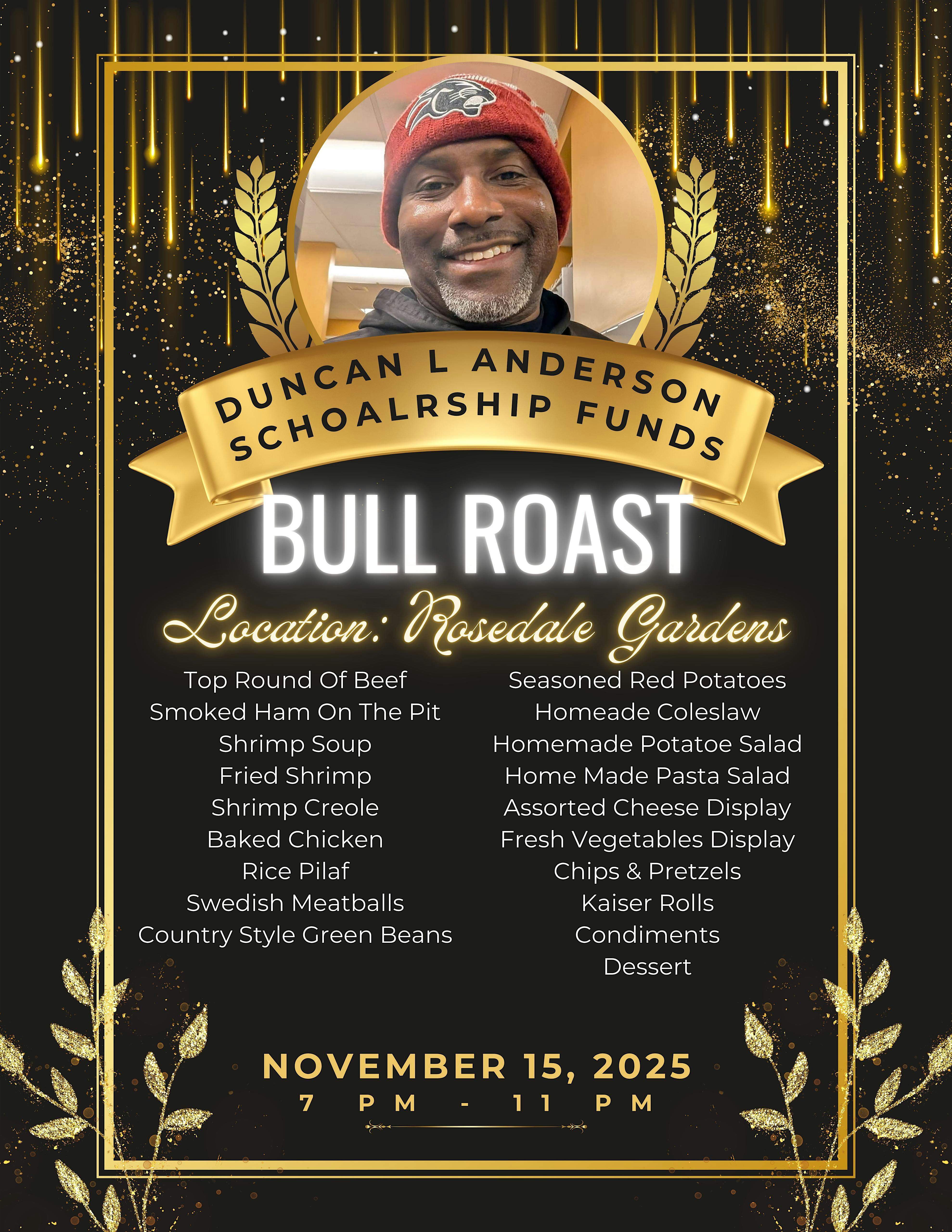 Duncan L. Anderson Jr. Scholarship Funds’ Shrimp and Bull Roast at Professional Touch, Inc @ Rosedale Gardens – Baltimore, MD