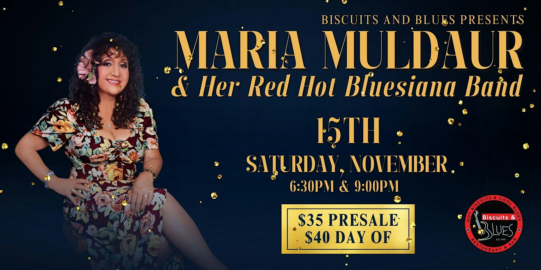 Maria Muldaur and Her Red Hot Bluesiana Band at Biscuits & Blues – San Francisco, CA