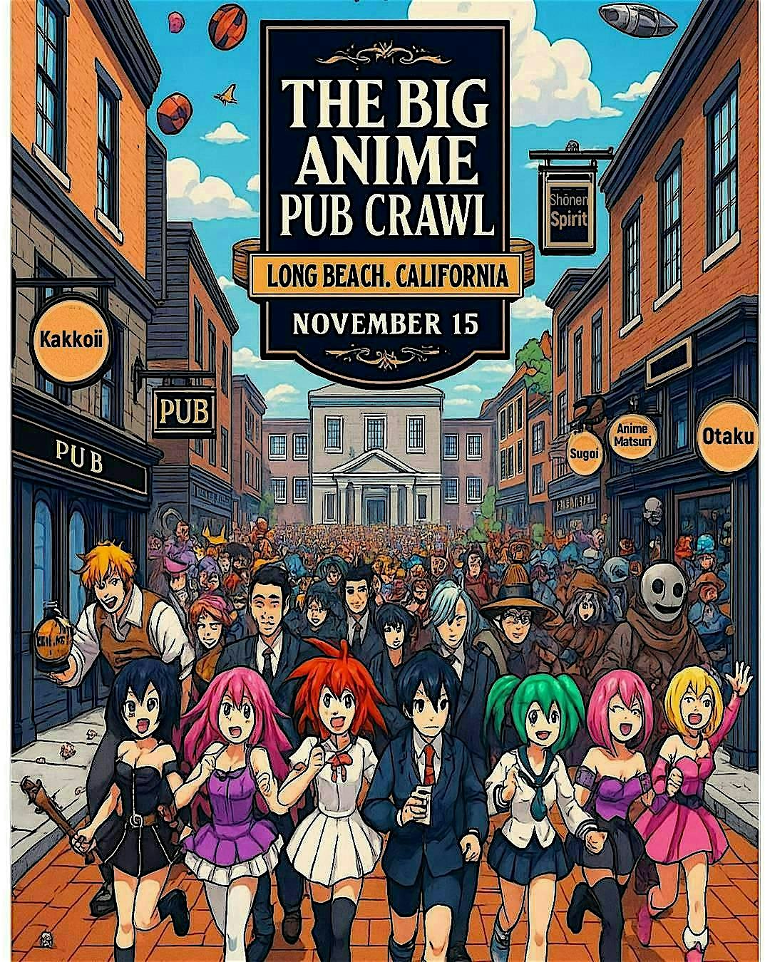 The Big Anime Pub Crawl Long Beach, CA! at Shannon’s On Pine Irish Pub & Sports Bar – Long Beach, CA