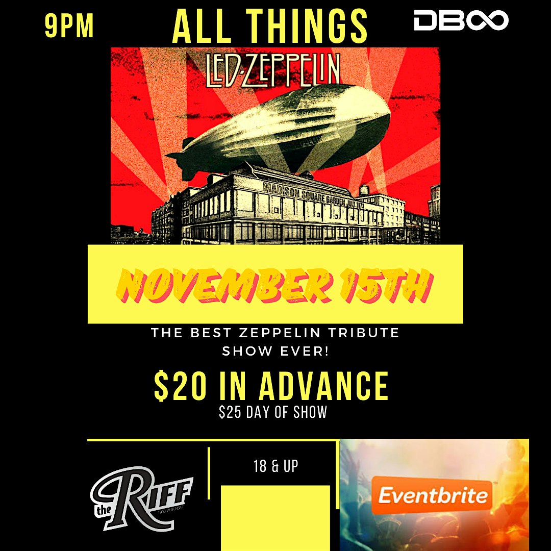 The Ultimate Led Zeppelin Tribute at The Riff – Springfield, MO