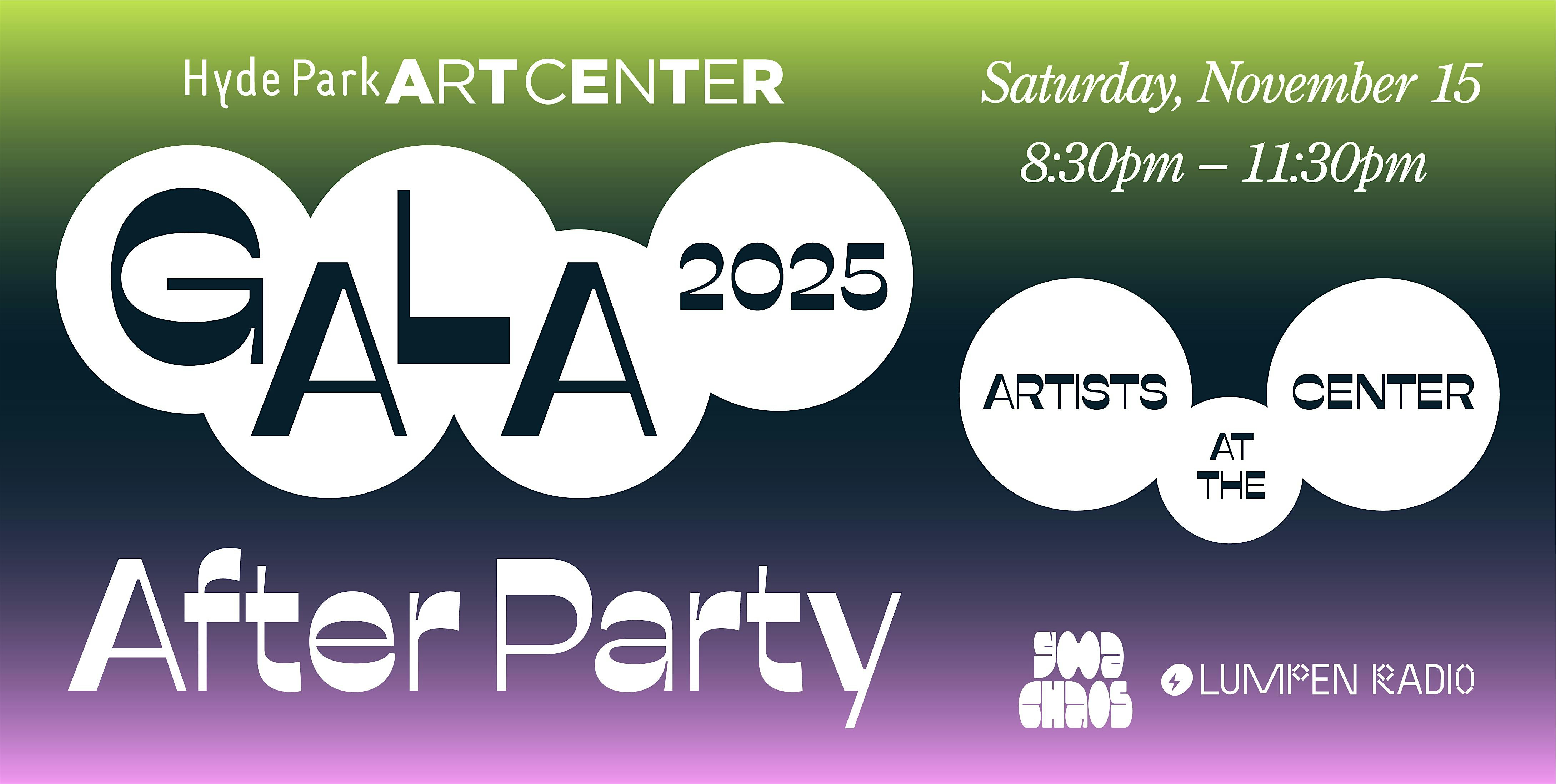 Hyde Park Art Center Gala After Party 2025! at Hyde Park Art Center – Chicago, IL