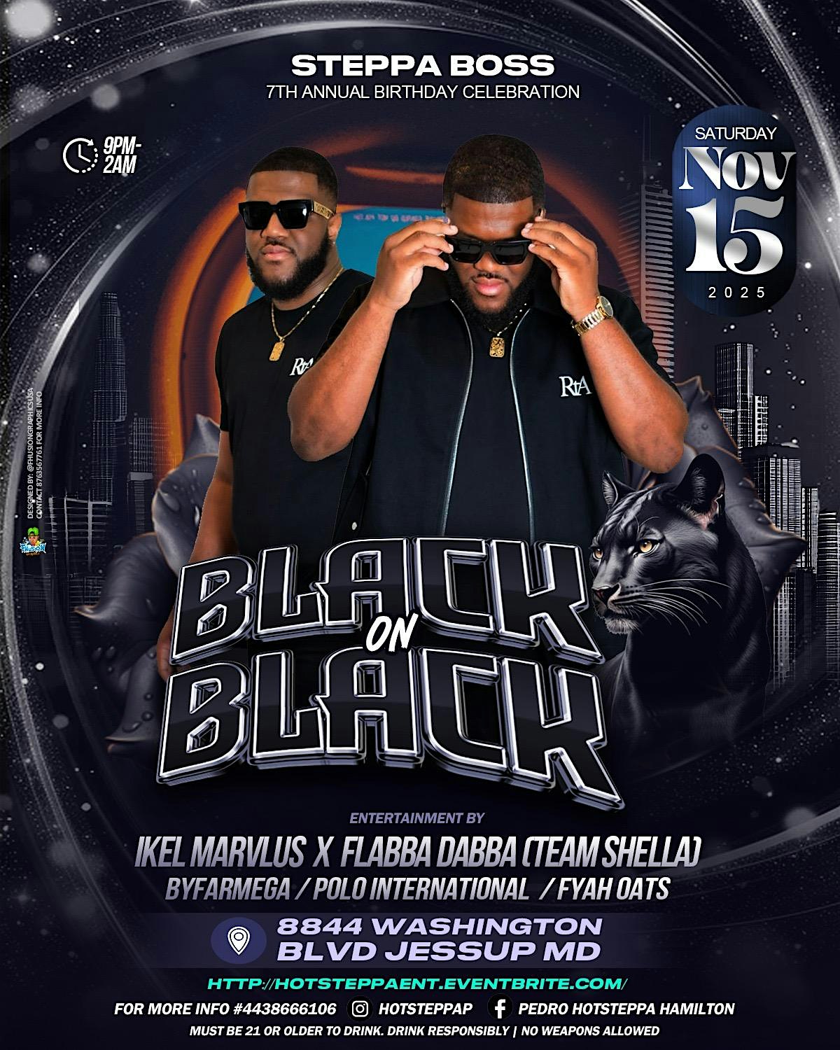 BLACK ON BLACK at 8844 Washington Blvd – Jessup, MD