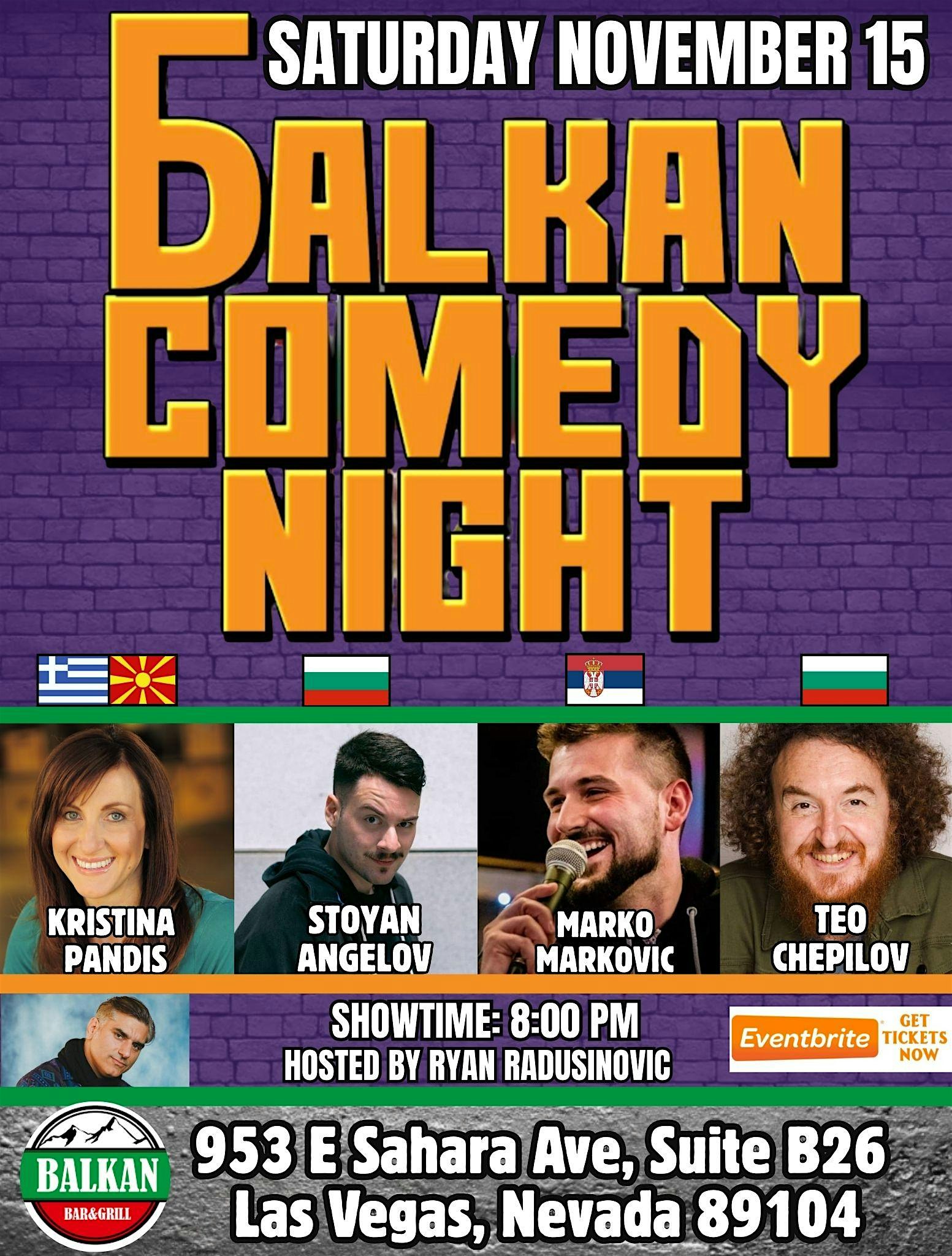 BALKAN COMEDY NIGHT LAS VEGAS at Balkan Bar and Grill – Las Vegas, NV