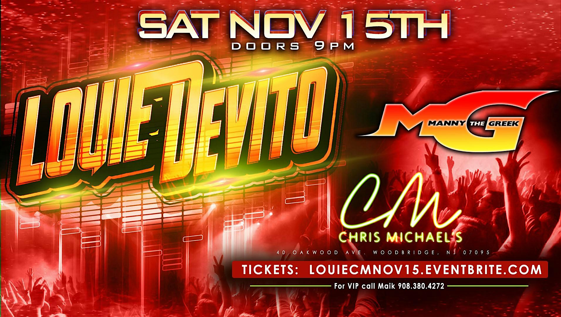 Louie DeVito @ Chris Michael’s at Event Venue Woodbridge – Chris Michael’s – Woodbridge Township, NJ