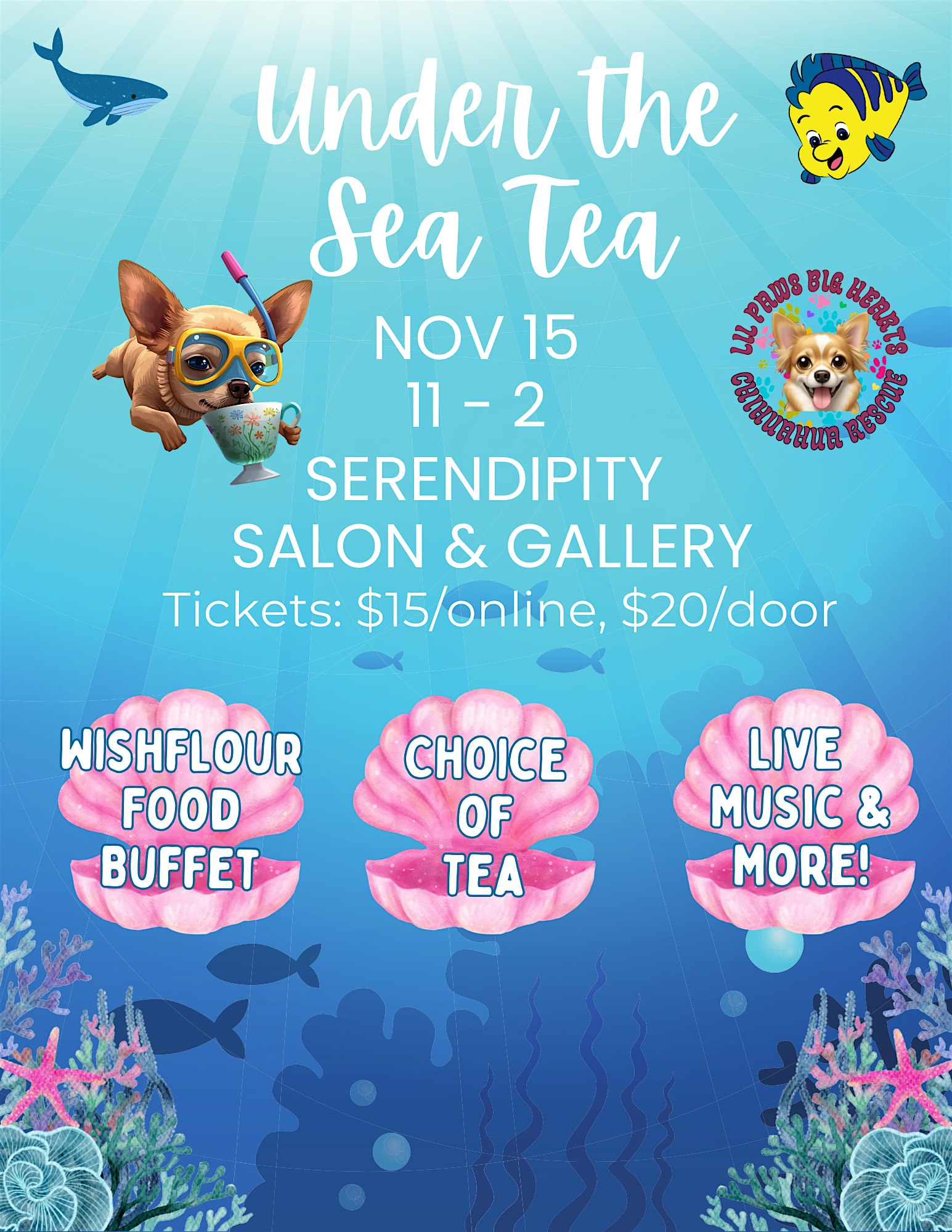 Under The Sea Tea at Serendipity Salon and Gallery by Elizabeth Jordheim – Columbia, MO