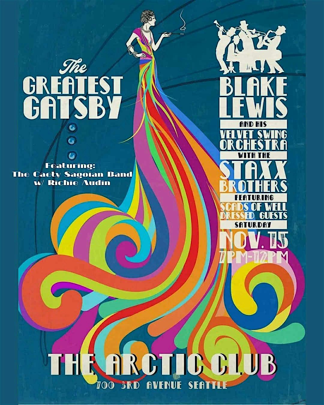 Blake Lewis and his Velvet Swing Orchestra/The Greatest Gatsby at Arctic Club Hotel – Seattle, WA