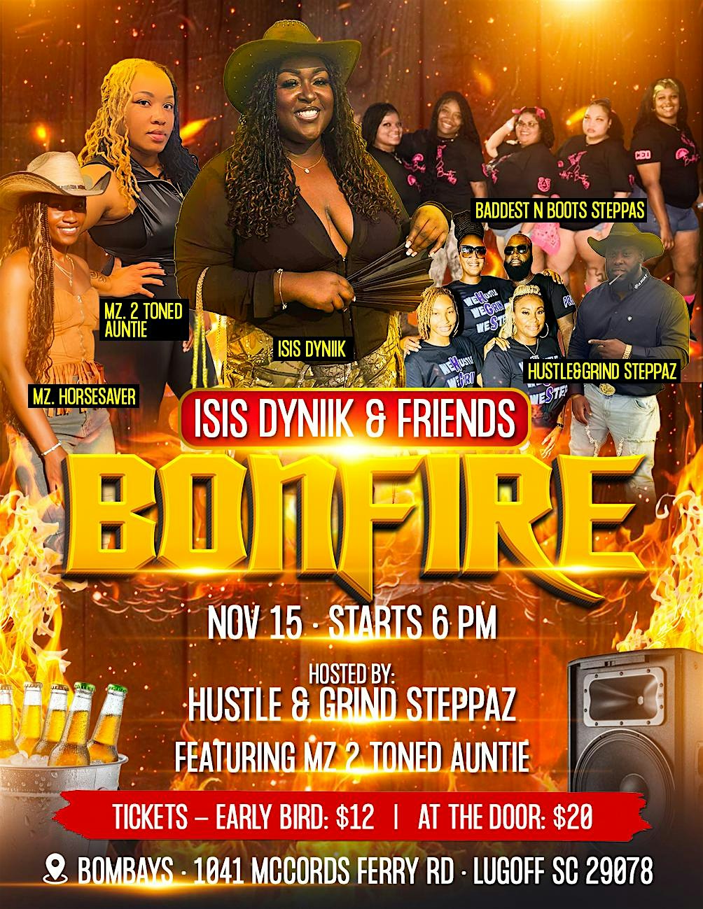 Isis Dyniik & Friends Bonfire 2025 at 1041 McCords Ferry Rd – Lugoff, SC