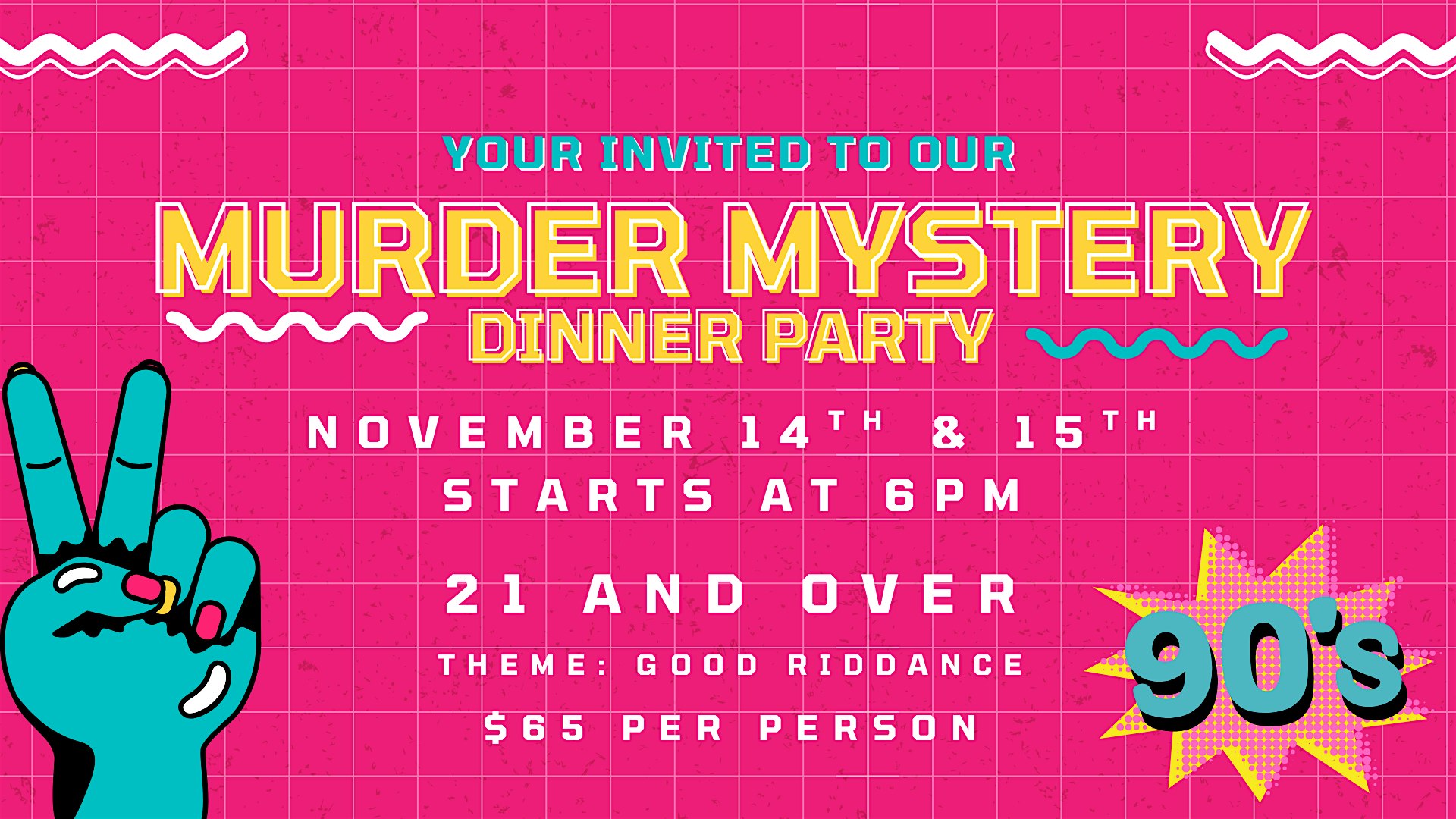 Murder Mystery Dinner – November 15th at 18326 Spring Mill Rd – Westfield, IN