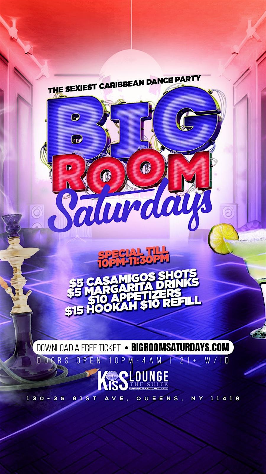 Big Room Saturdays at Kiss Lounge #GoodVibesparty at Kiss Nightclub – Queens, NY