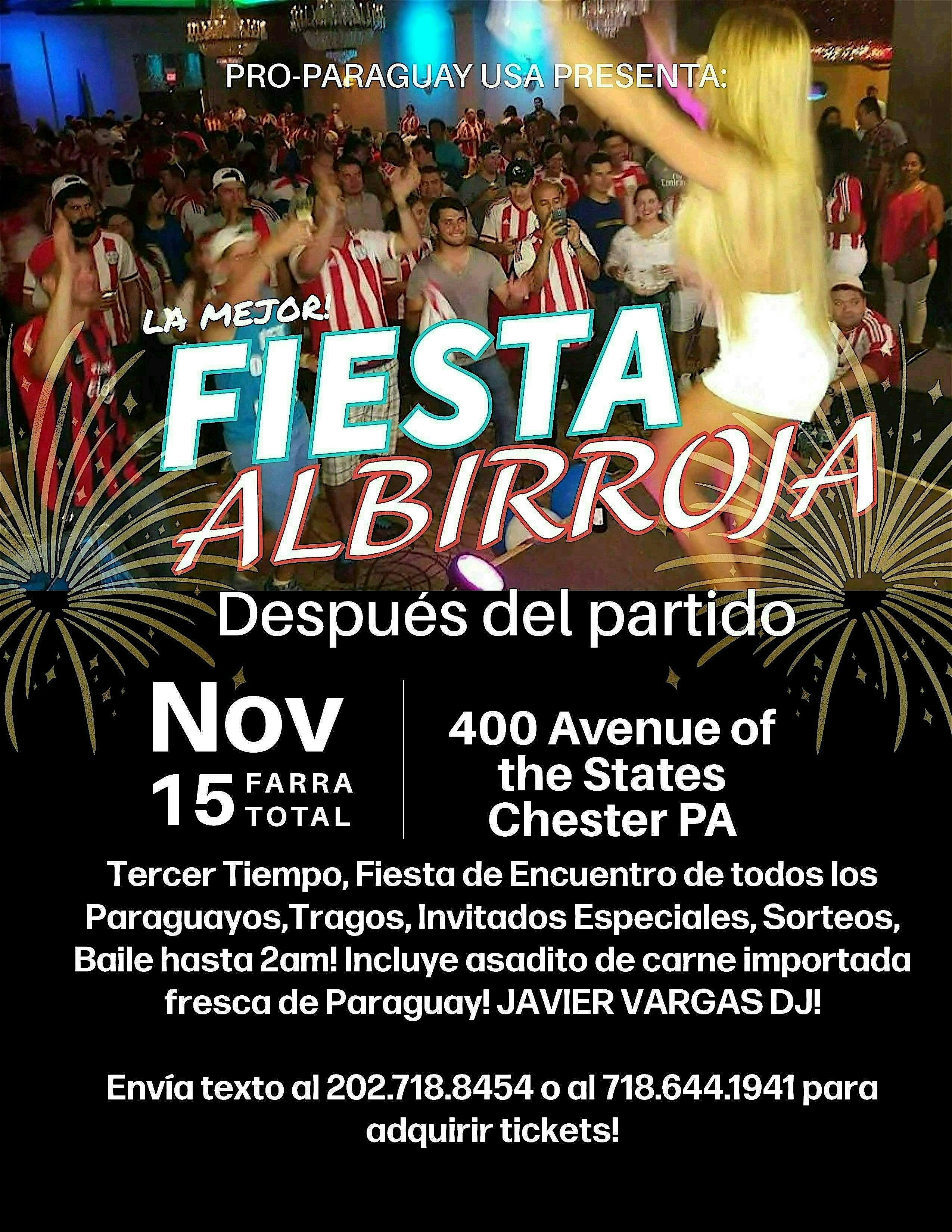 FIESTA Albirroja después del partido! at 400 Avenue of the States – Chester, PA