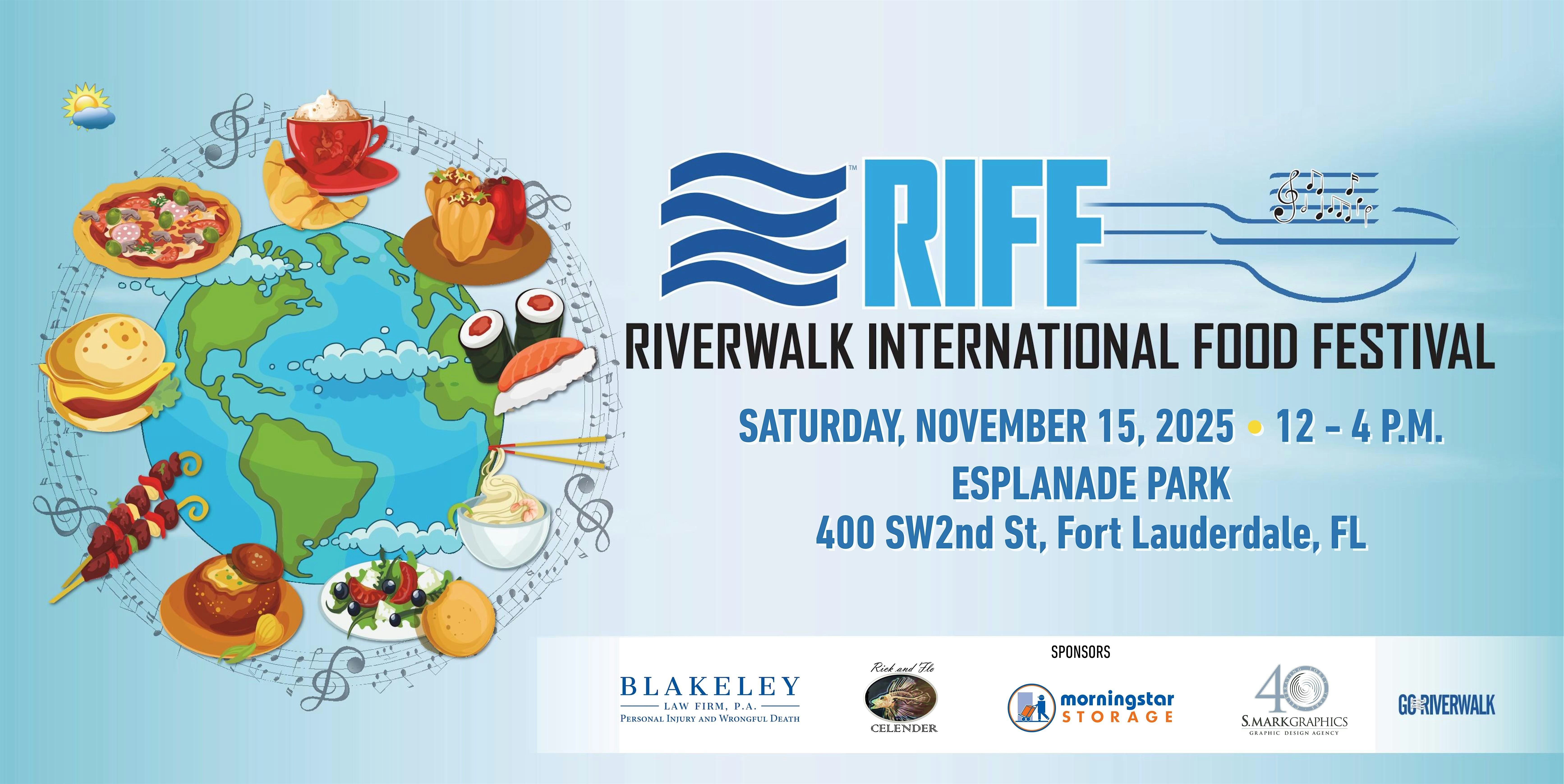 5th Annual Riverwalk International Food Festival at Esplanade Park – Fort Lauderdale, FL