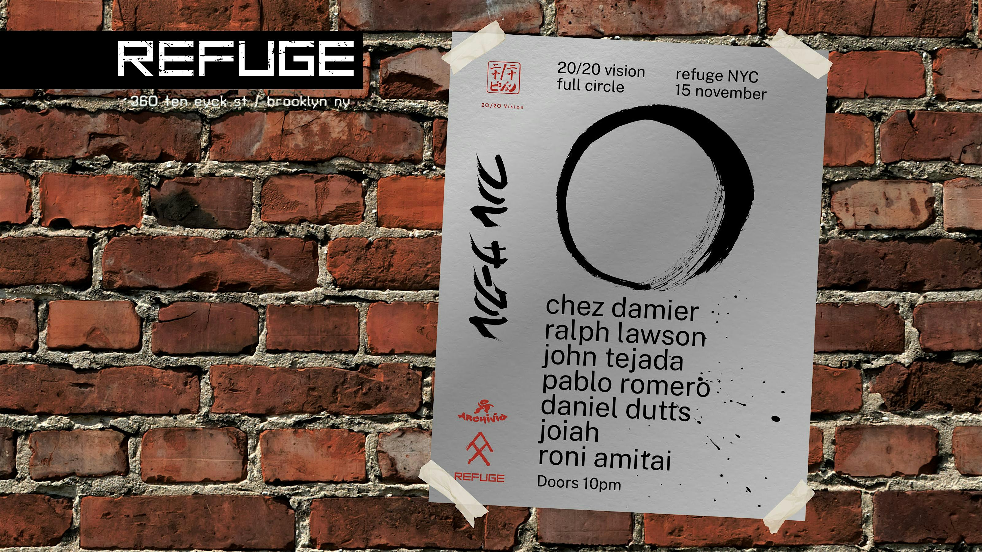 20/20 Vision @ Refuge at Refuge – Brooklyn, NY