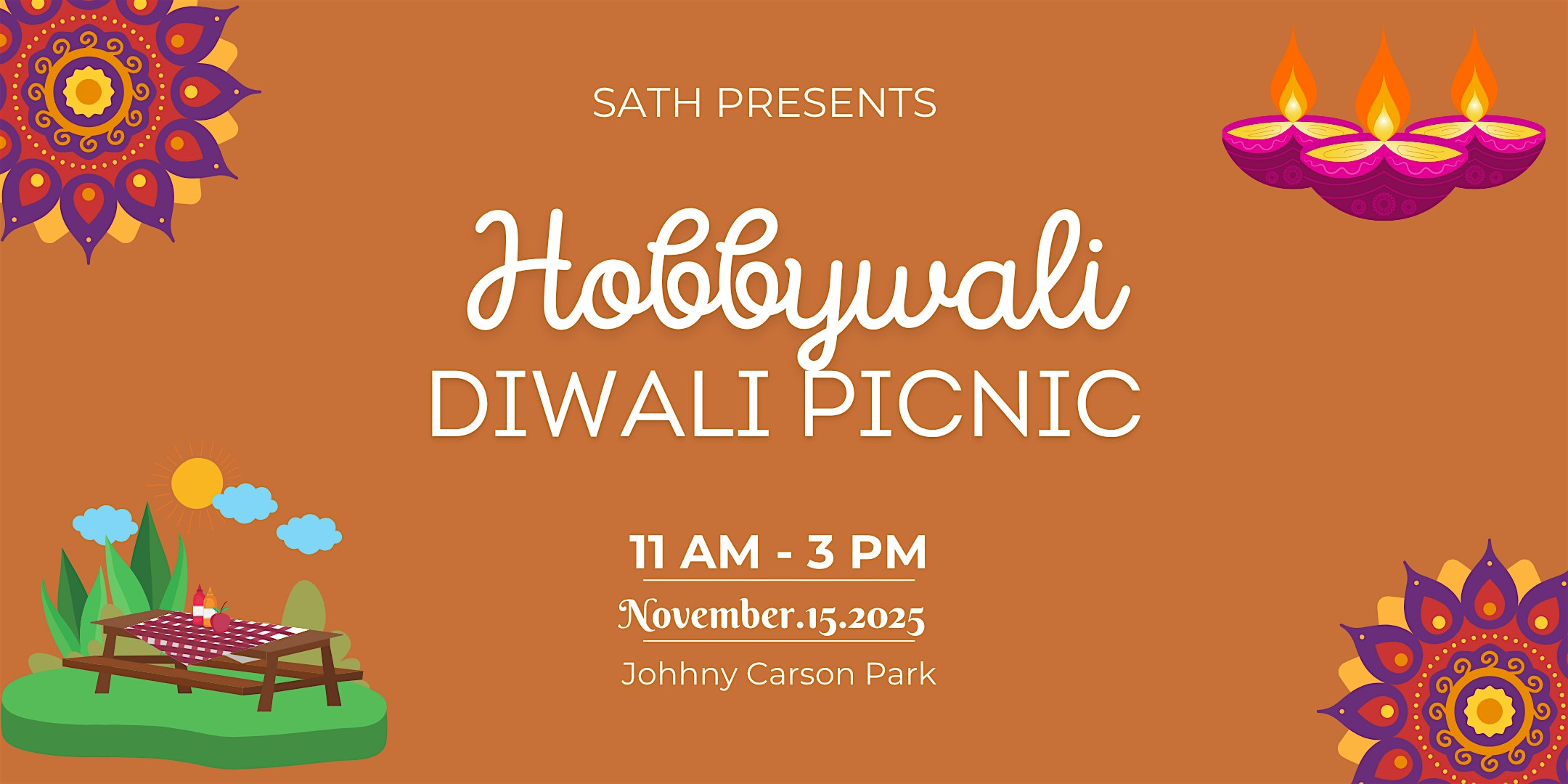 South Asians That Hobby (SATH) Presents: Hobbywali Diwali! at Johnny Carson Park – Burbank, CA