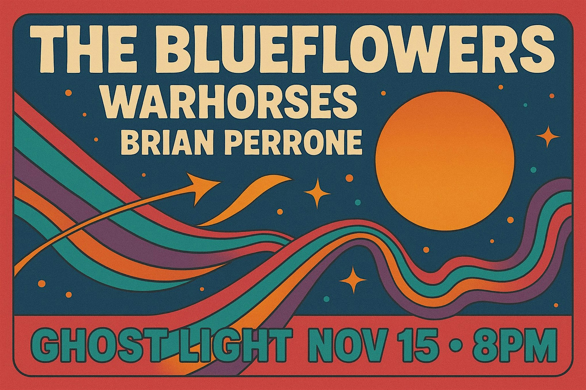 The Blueflowers // Warhorses // Brian Perrone at Ghost Light! at Ghost Light, Caniff Street, Hamtramck, MI, USA – Hamtramck, MI