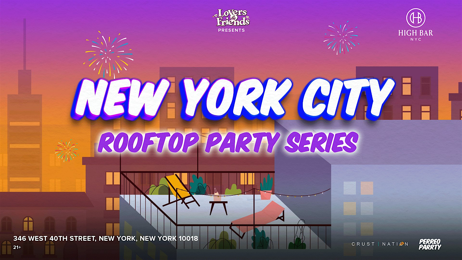 NYC Rooftop Party Series – Afrobeats + R&B + Reggae Dance Party Midtown at High Bar New York – New York, NY