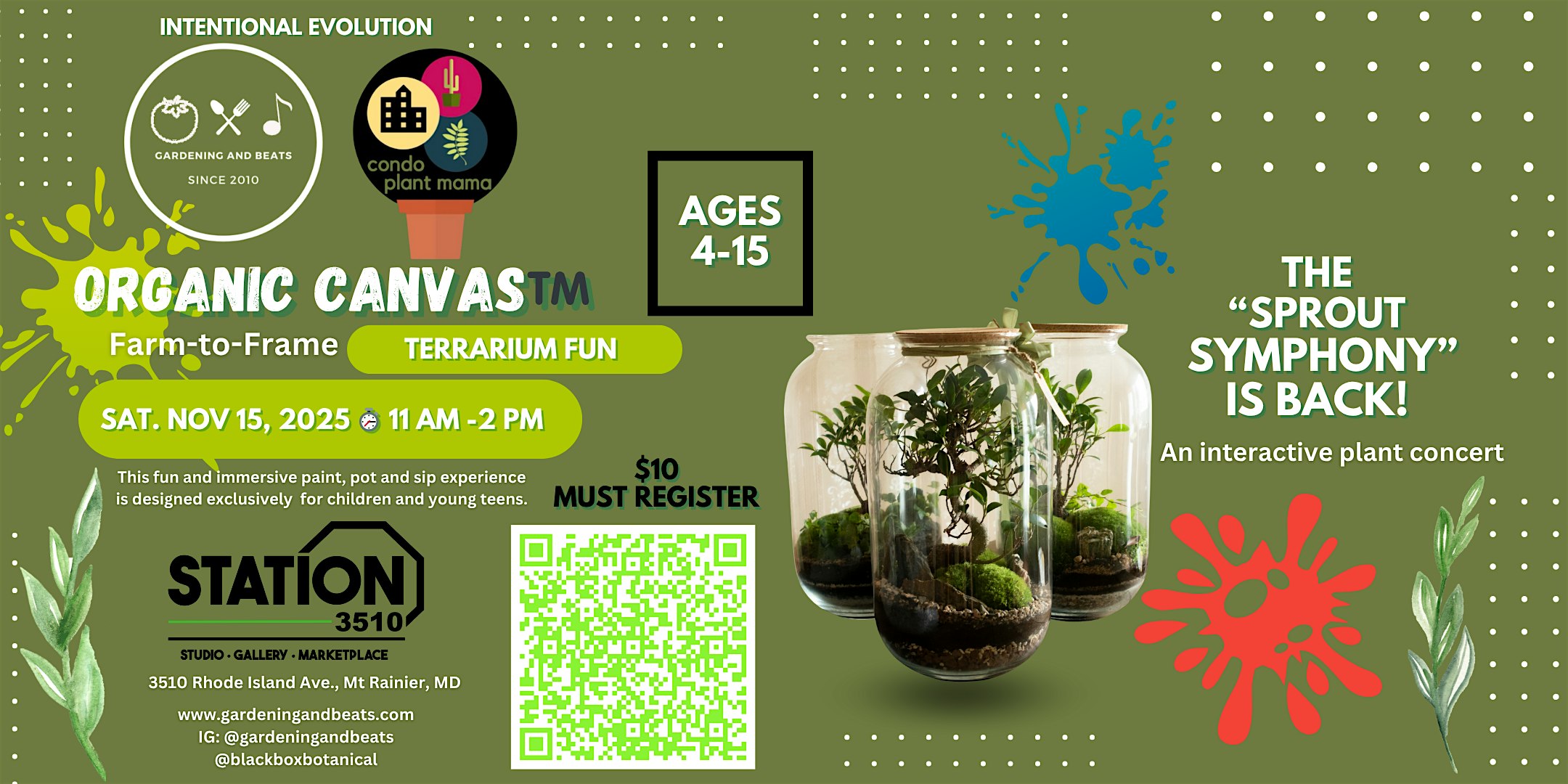 Organic Canvas™ Succulent & Sand Terrarium at 3510 Rhode Island Ave – Mount Rainier, MD