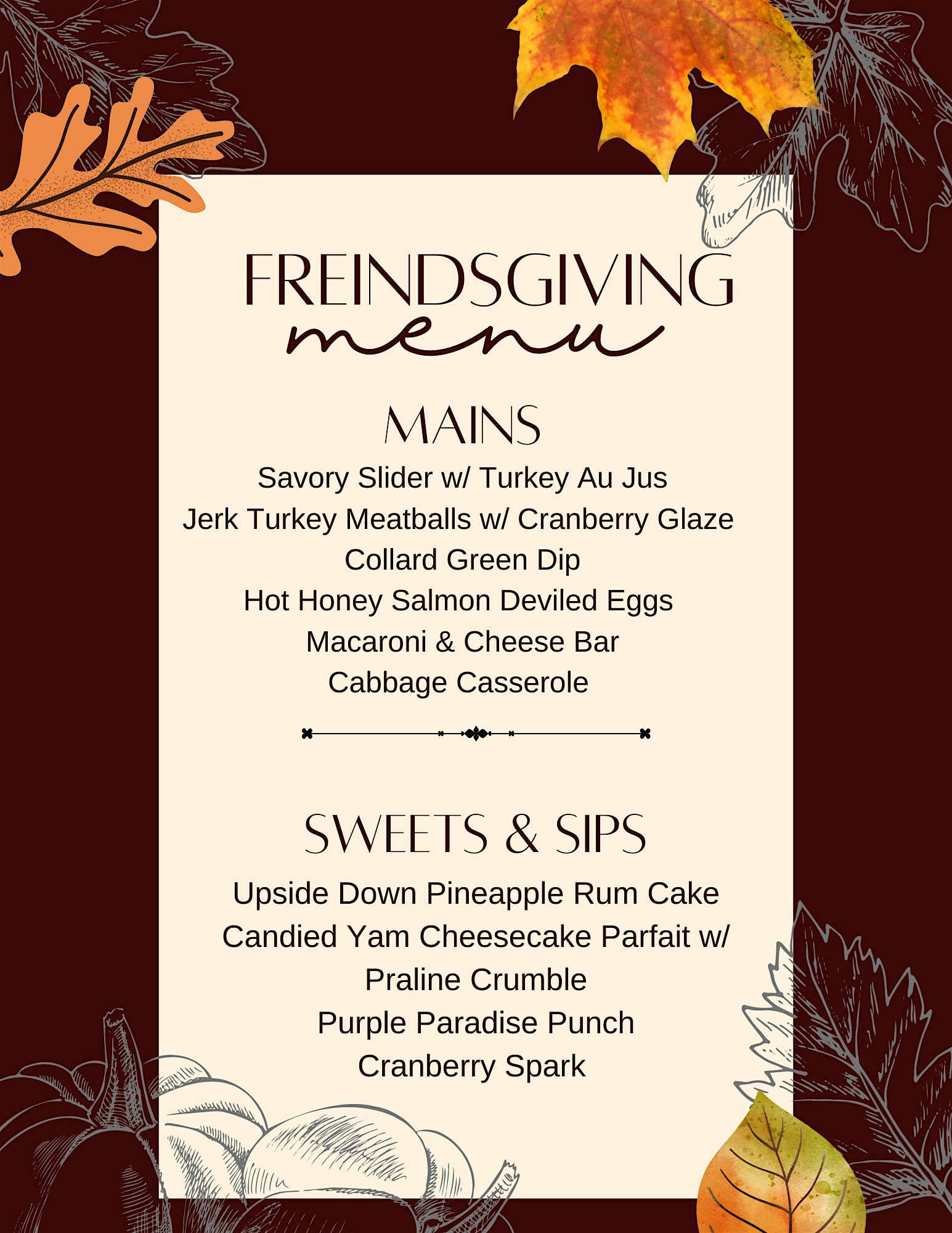TCC’s FRIENDSGIVING KICKBACK at 1027 Whitehall Rd – Anderson, SC