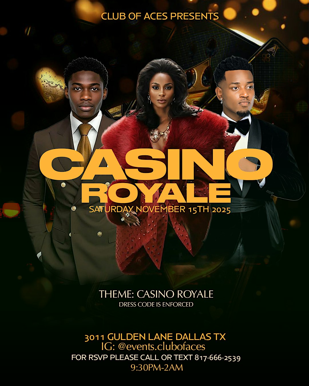 Club of Aces: Casino Royale at Saint Rocco’s New York Italian – Dallas, TX