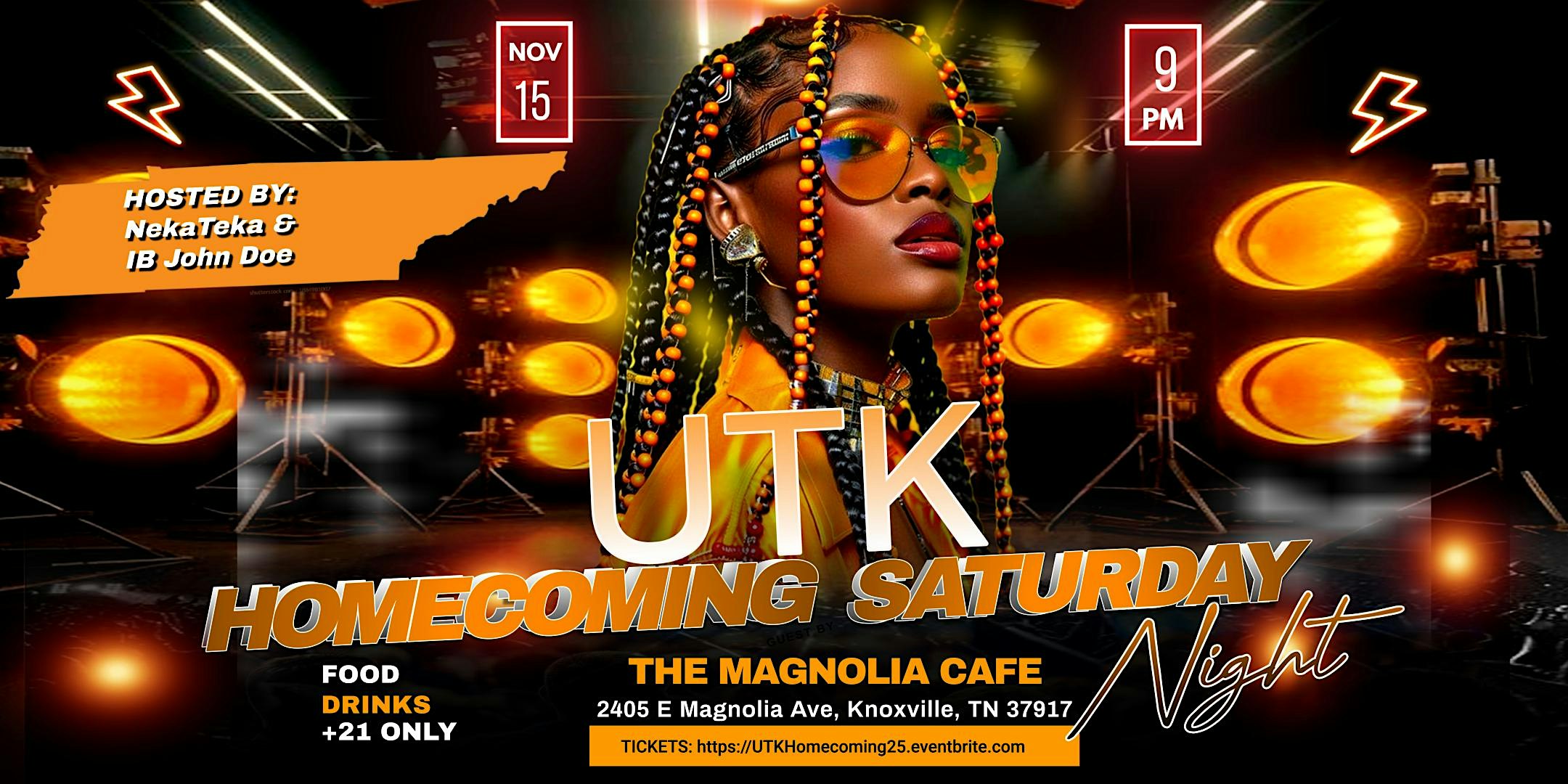 The UTK Homecoming Celebration @ The Cafe at Magnolia Cafe – Knoxville, TN