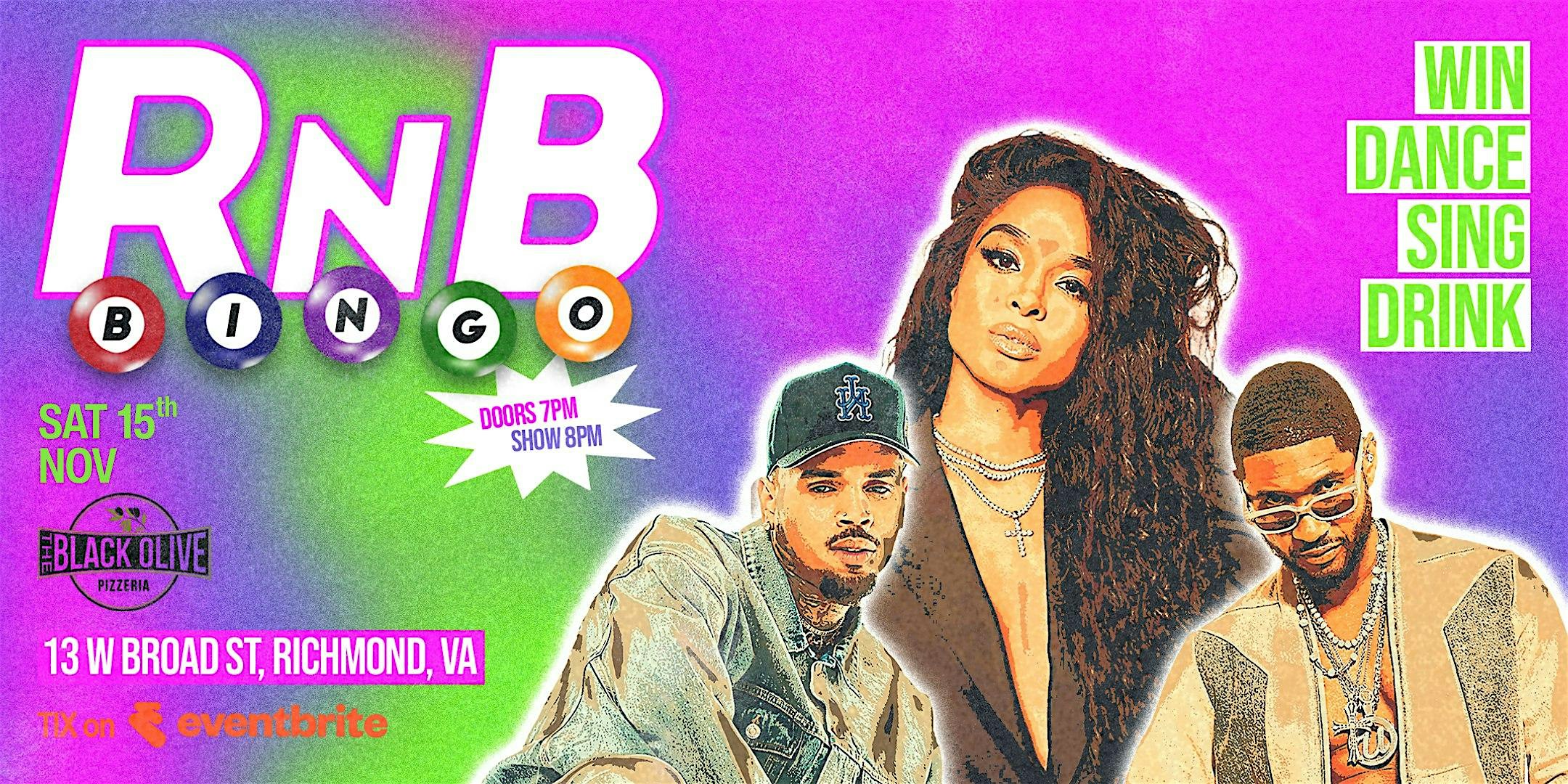 R&B BINGO at Black Olive at The Black Olive Pizzeria – Richmond, VA