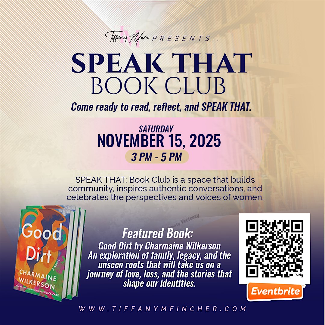 SPEAK THAT: Book Club at 18063 Dixie Hwy – Homewood, IL
