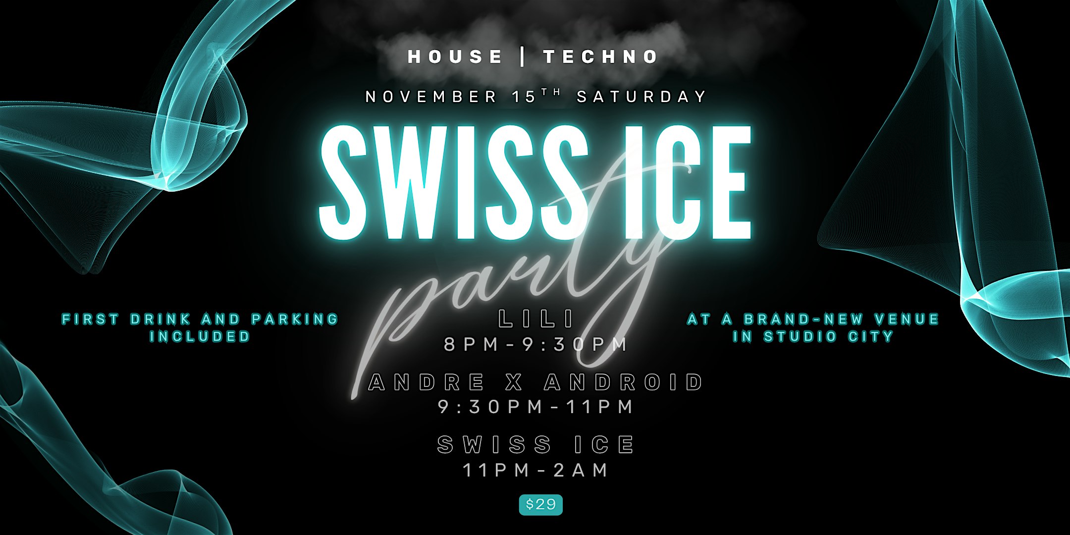 House | Techno | Swiss Ice Party at 4010 Colfax Ave – Los Angeles, CA