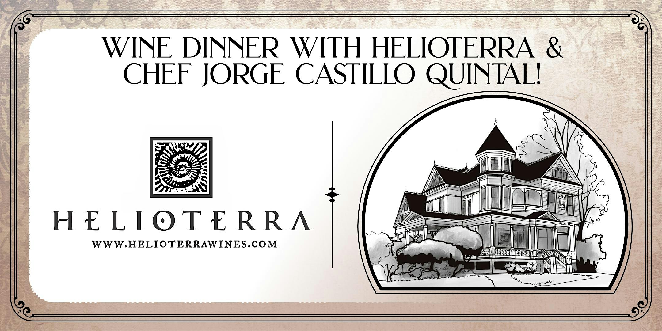 Wine Tasting Dinner with Helioterra Wines at The Victorian Belle Mansion – Portland, OR