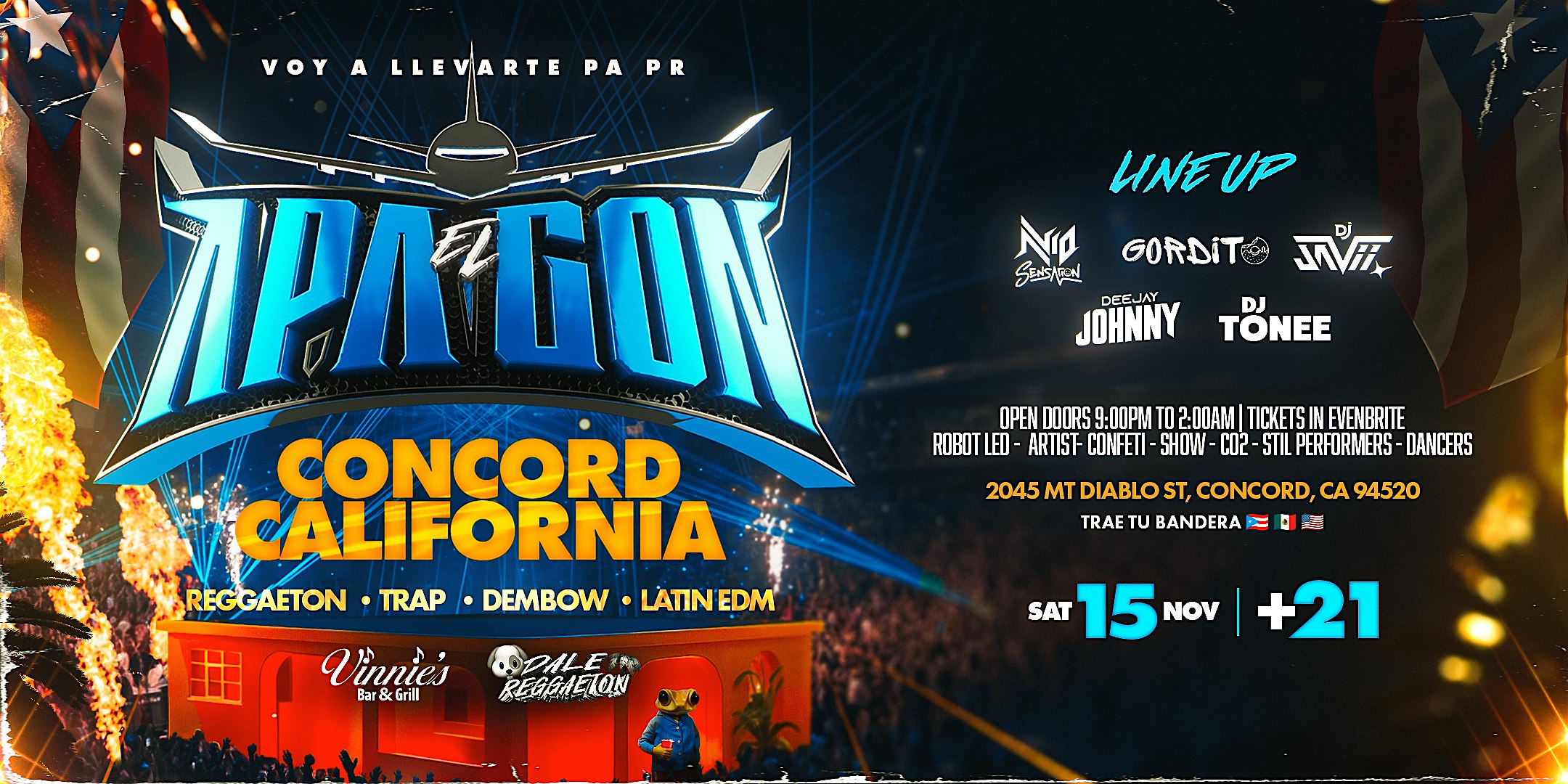 El APAGÓN REGGAETON FESTIVAL | CONCORD CA at 2045 Mt Diablo St – Concord, CA
