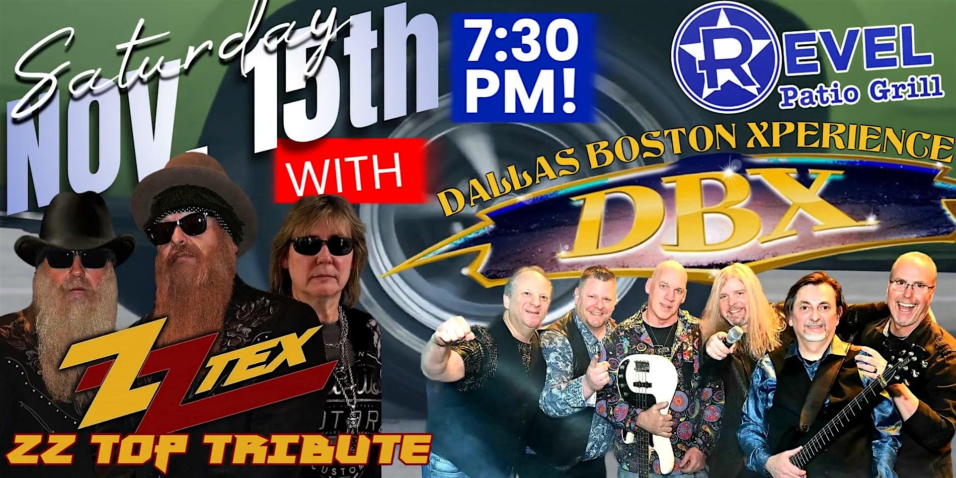 Boston Tribute – Dallas Boston Xperience & ZZ Top Tribute – ZZ Tex at The Revel – Frisco, TX