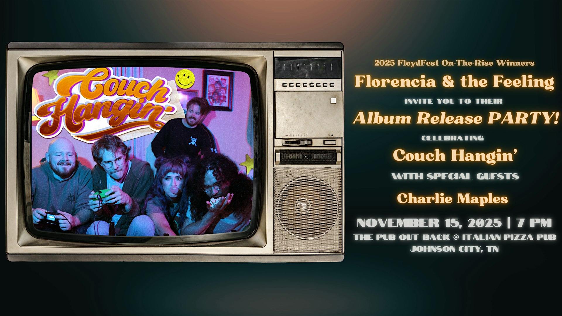 Couch Hangin’ Album Release Party! at Italian Pizza Pub – Johnson City, TN