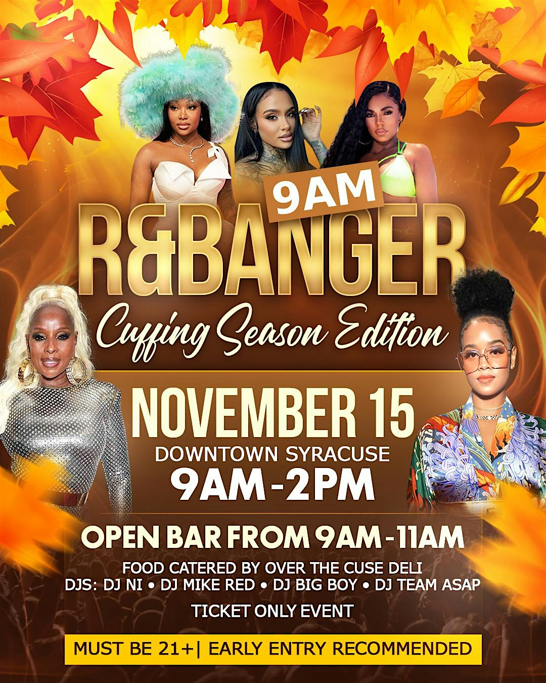 9am R&Banger ‘Cuffing Season Edition’ at South Clinton Street – Syracuse, NY