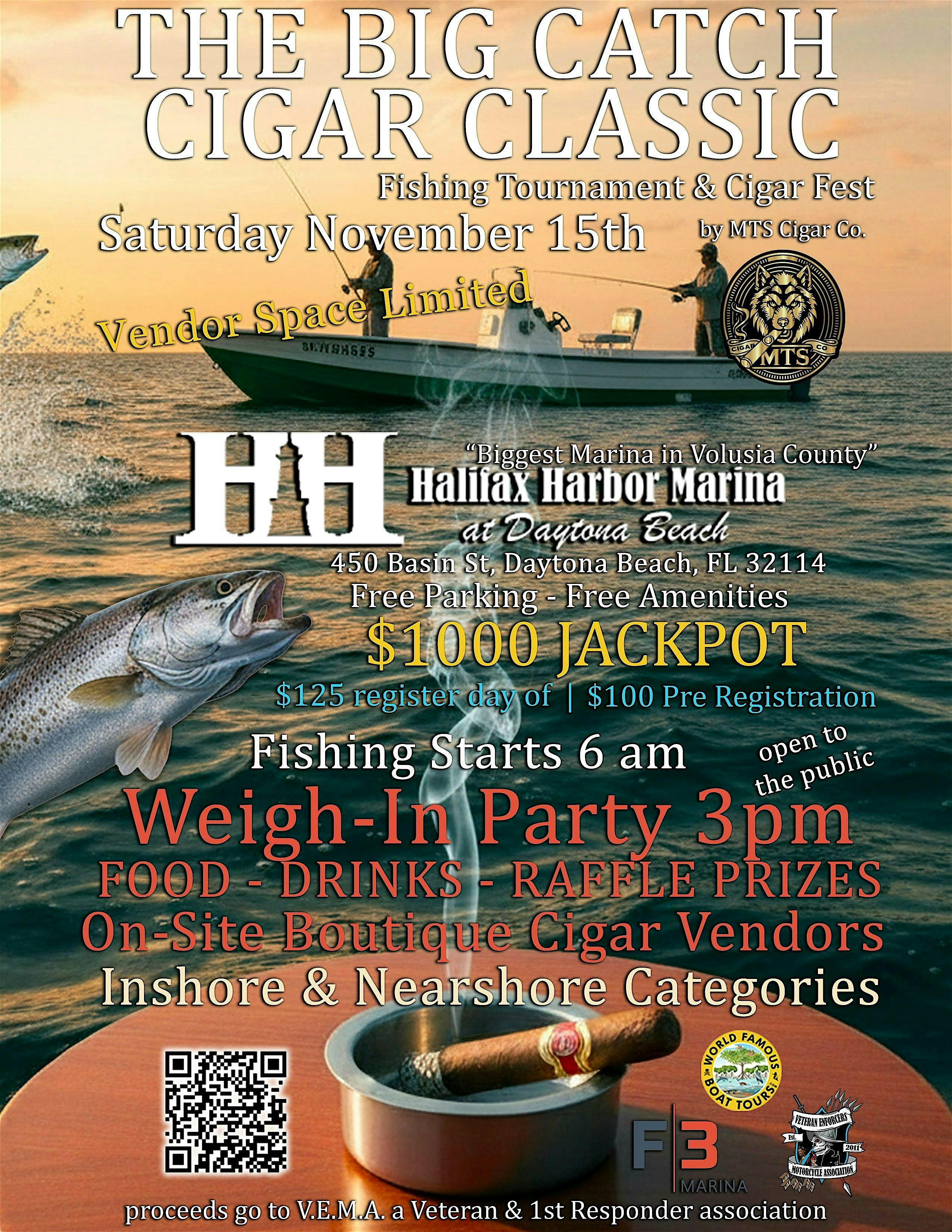 The Big Catch Cigar Classic at Halifax Harbor Marina – Daytona Beach, FL