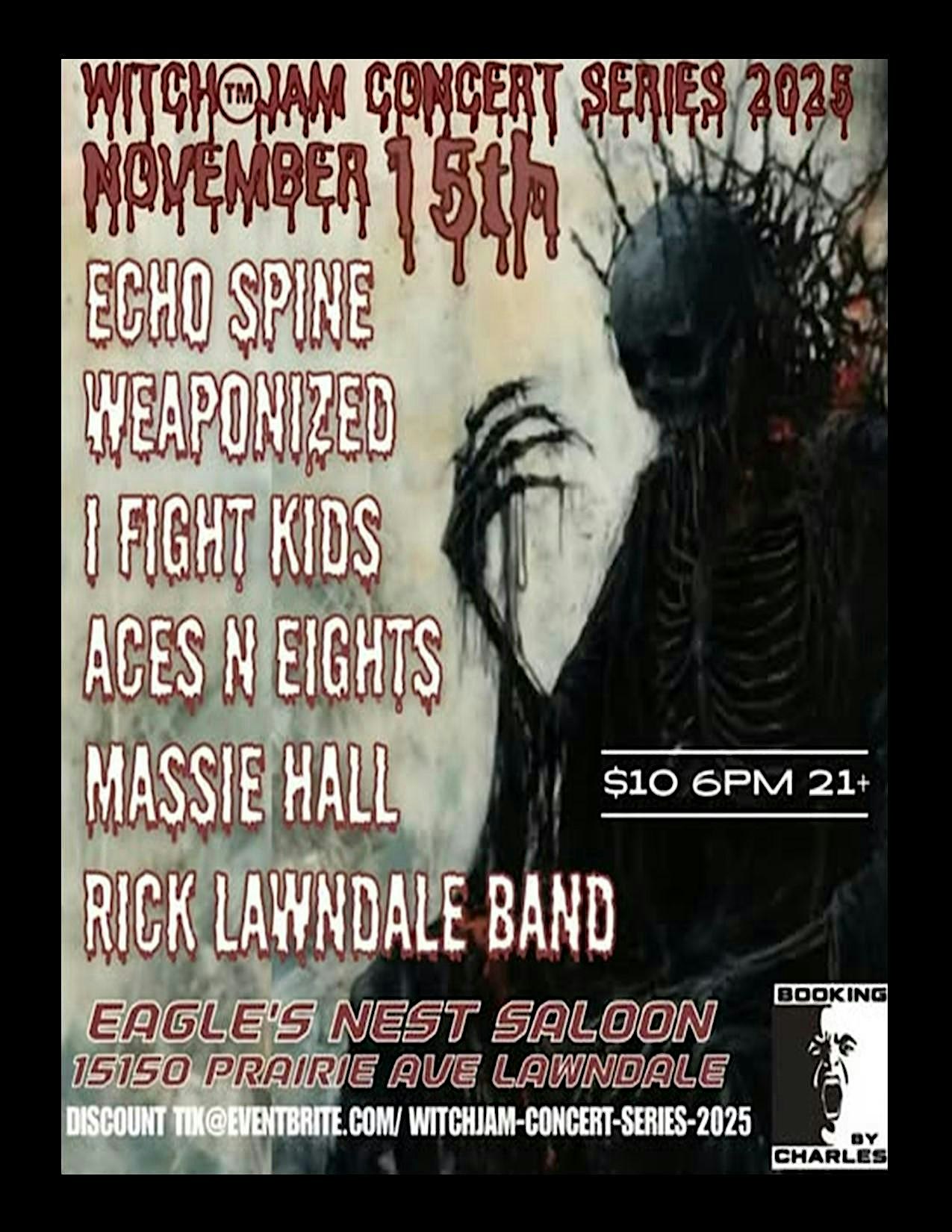 Witch Jam Concert Series at 15150 Prairie Ave – Lawndale, CA