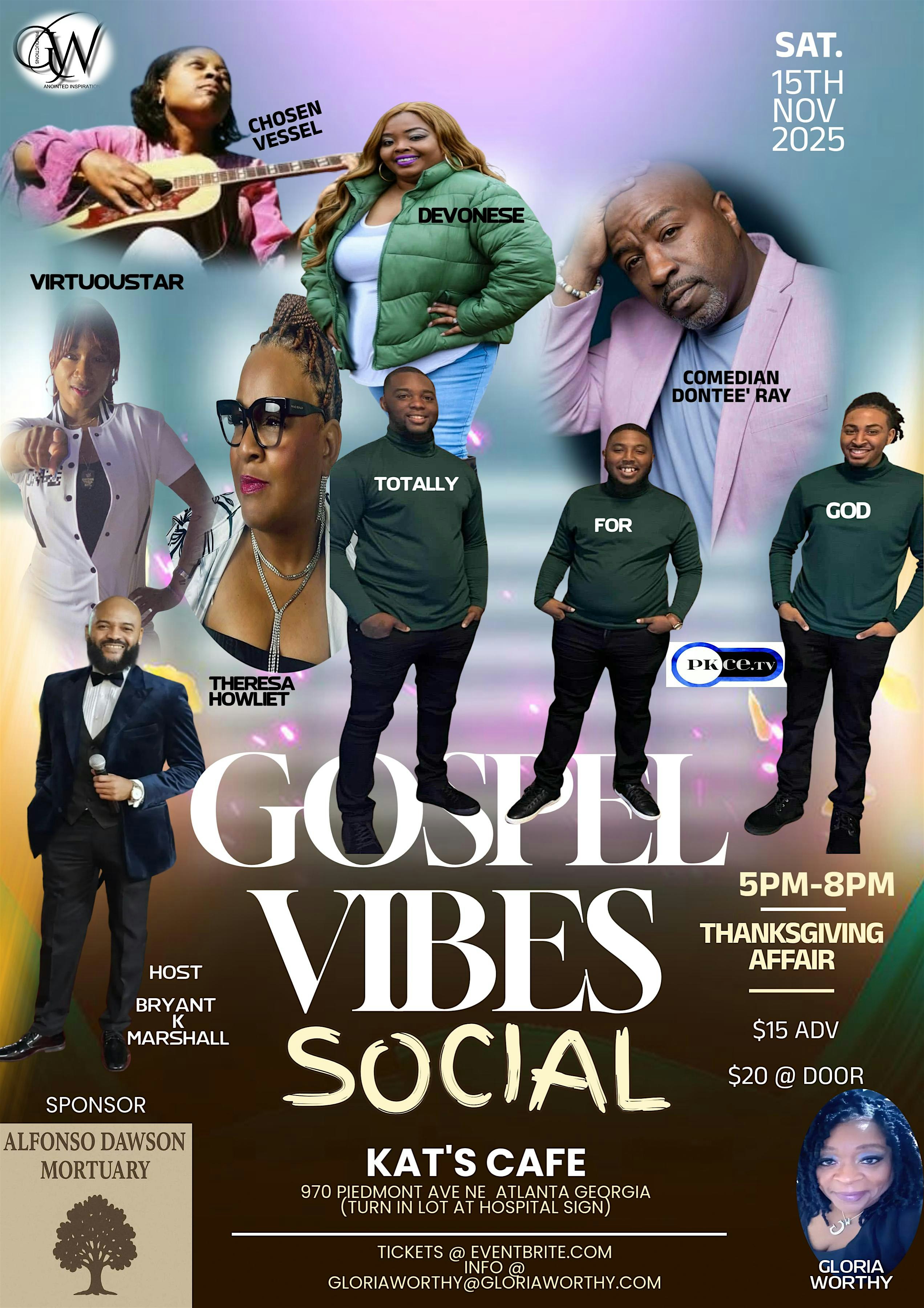Gospel Vibes Social at Kat’s Cafe – Atlanta, GA