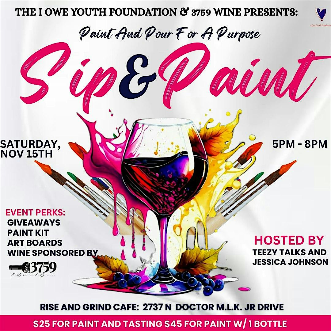Paint and Pour for a Purpose: Sip & Paint at Rise & Grind Cafe – Milwaukee, WI